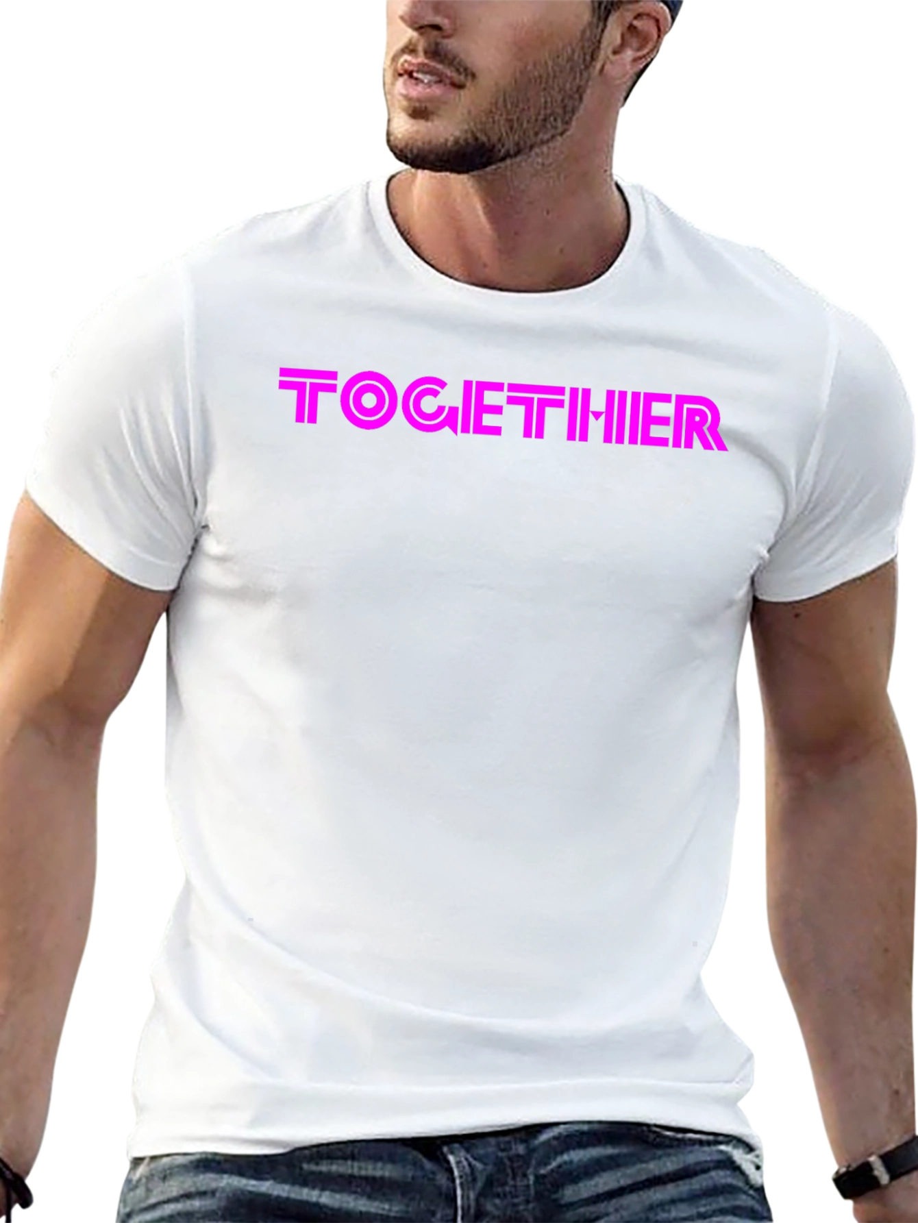 TOGETHIIR Graphic Black T-Shirt