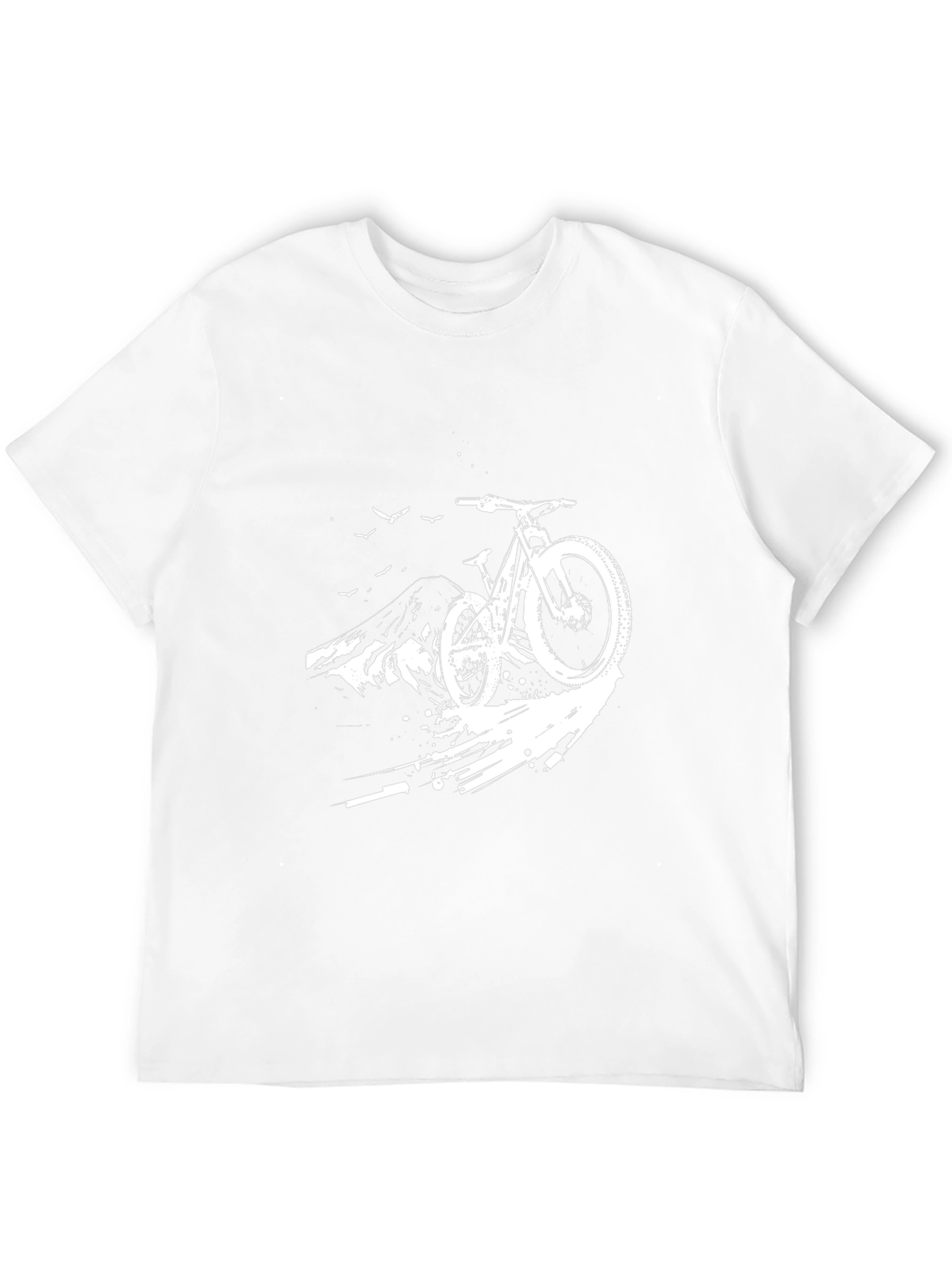 Mountain Biking Graphic Tee - Black