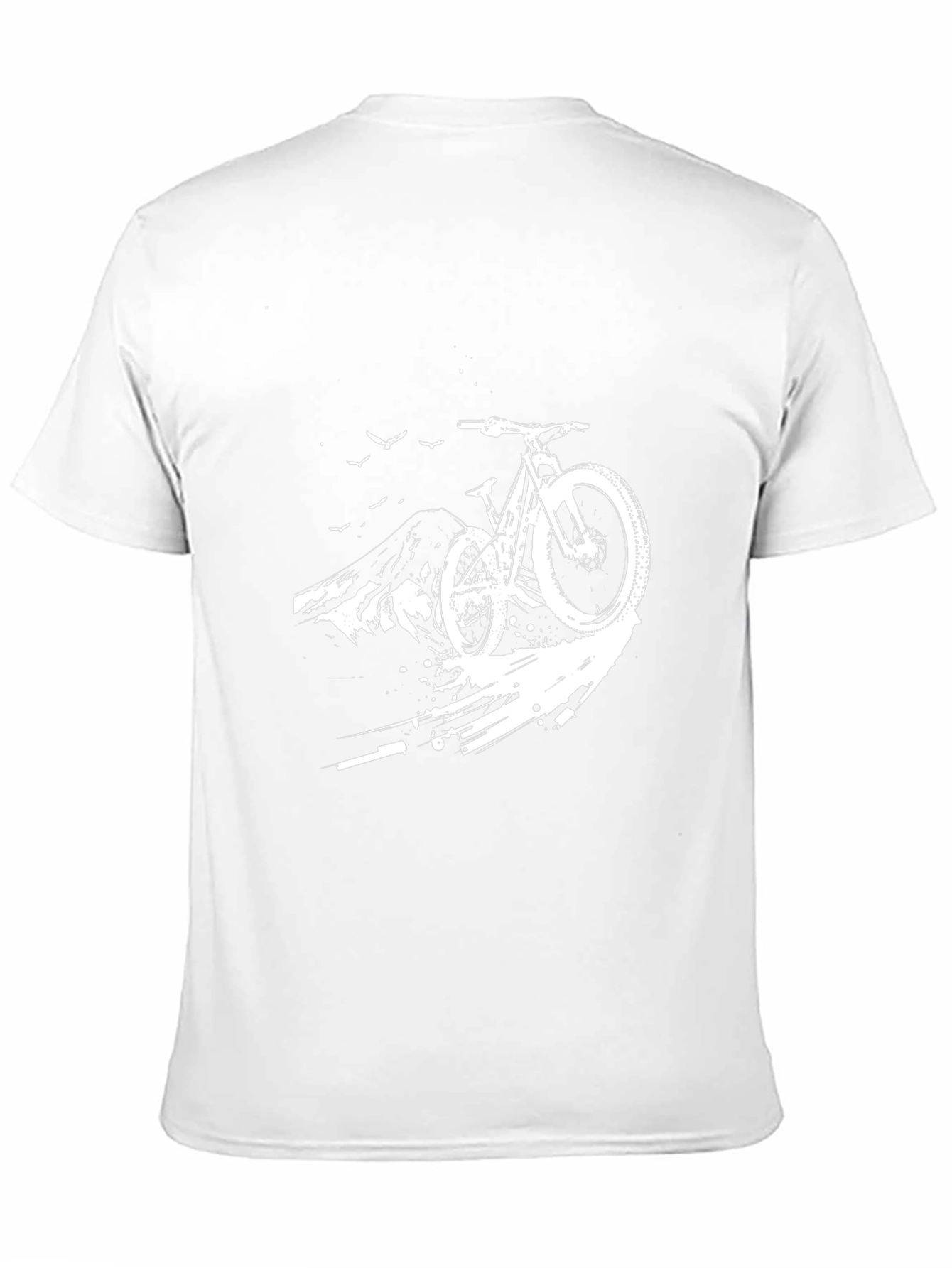 Mountain Biking Graphic Tee - Black