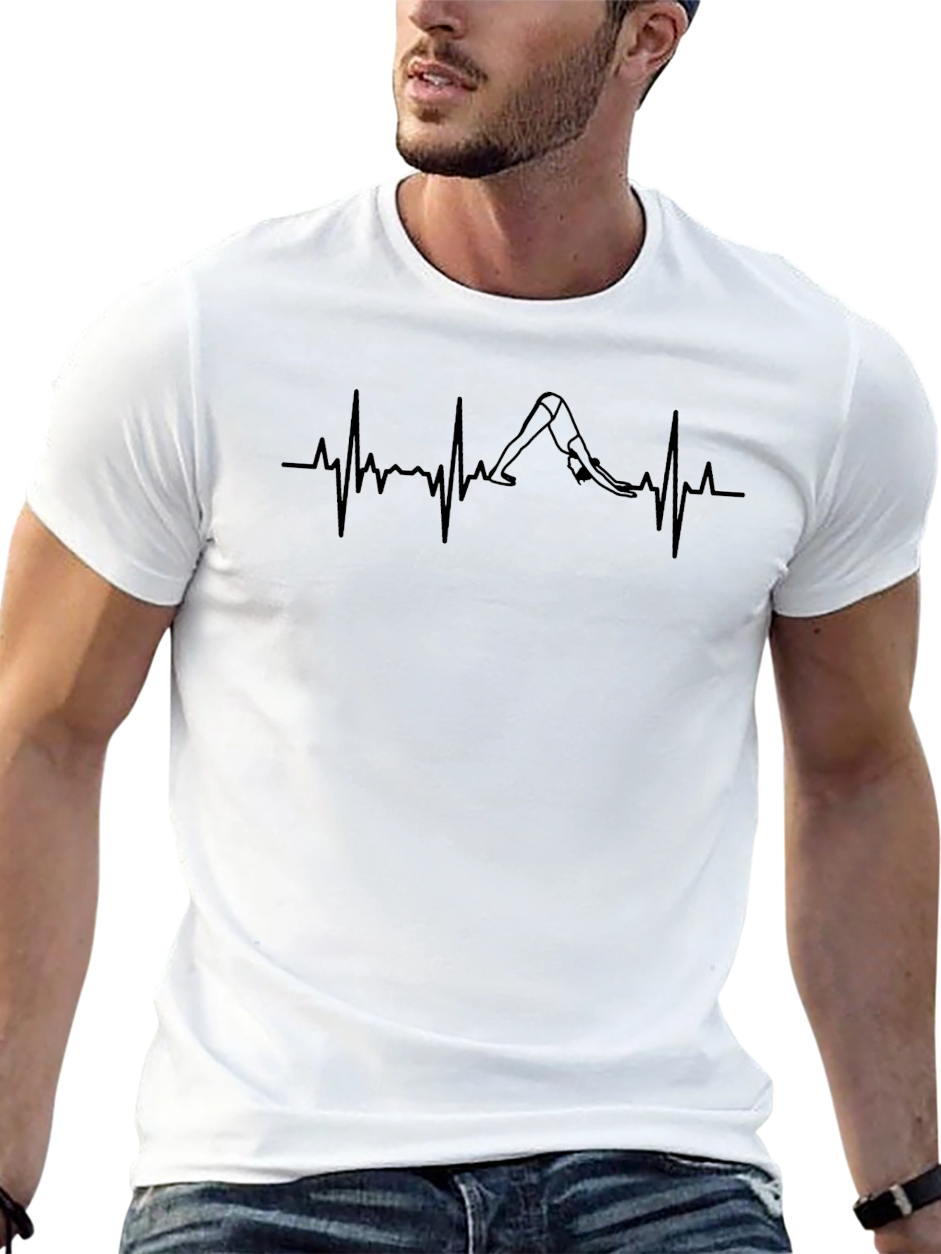 Yoga Heartbeat T-Shirt - Relaxed Fit