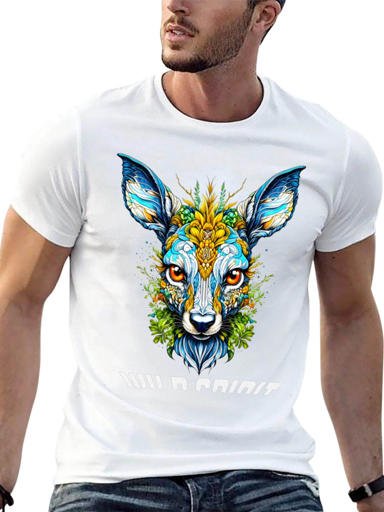 Wild Spirit Deer Graphic T-Shirt