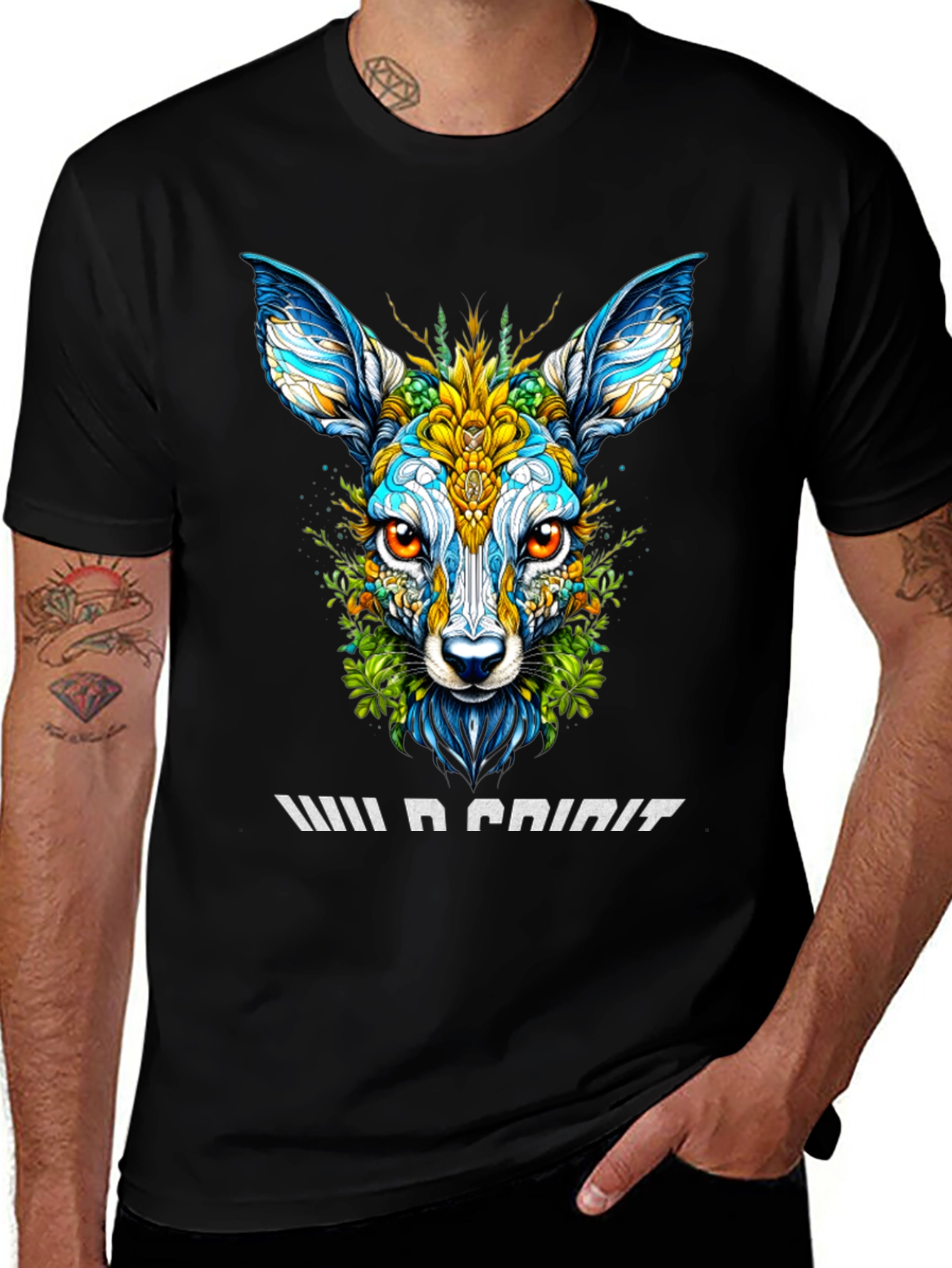 Wild Spirit Deer Graphic T-Shirt