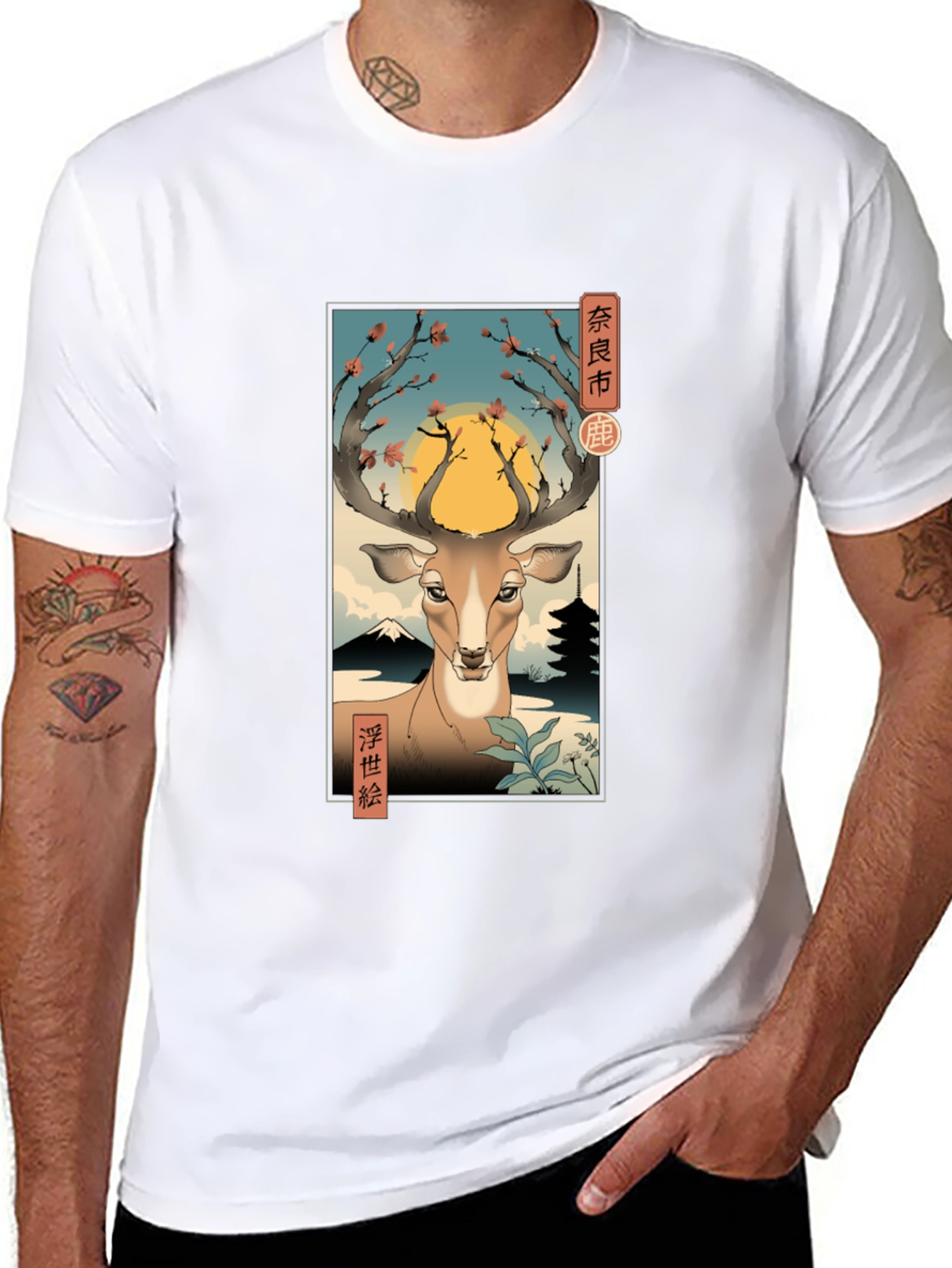 Japanese Deer Graphic Tee