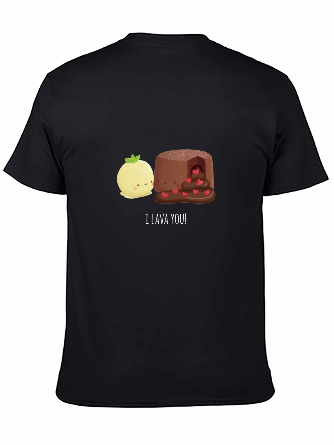 I Lava You Graphic Tee - Black Cotton T-Shirt