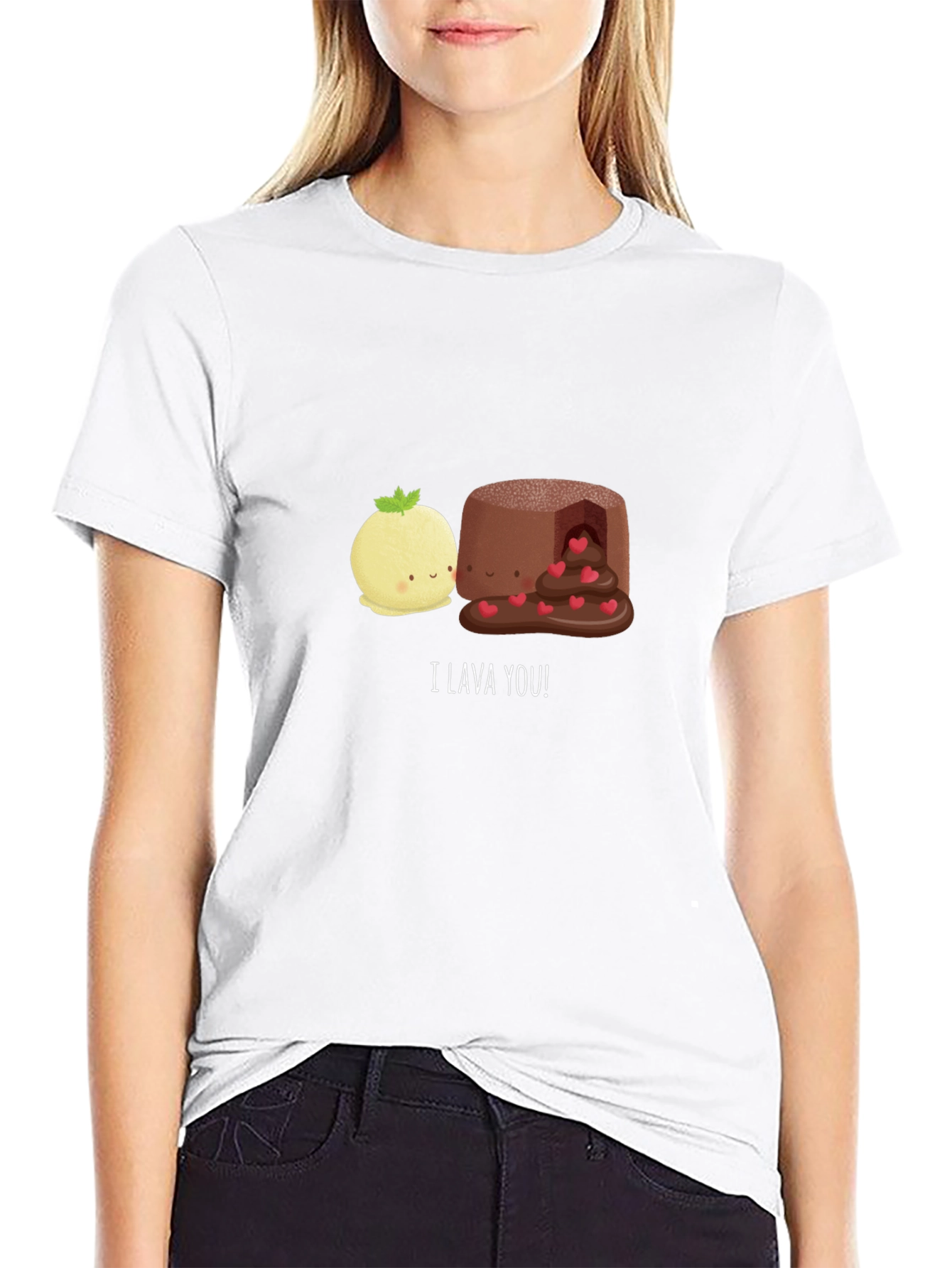 I Lava You Graphic Tee - Black Cotton T-Shirt