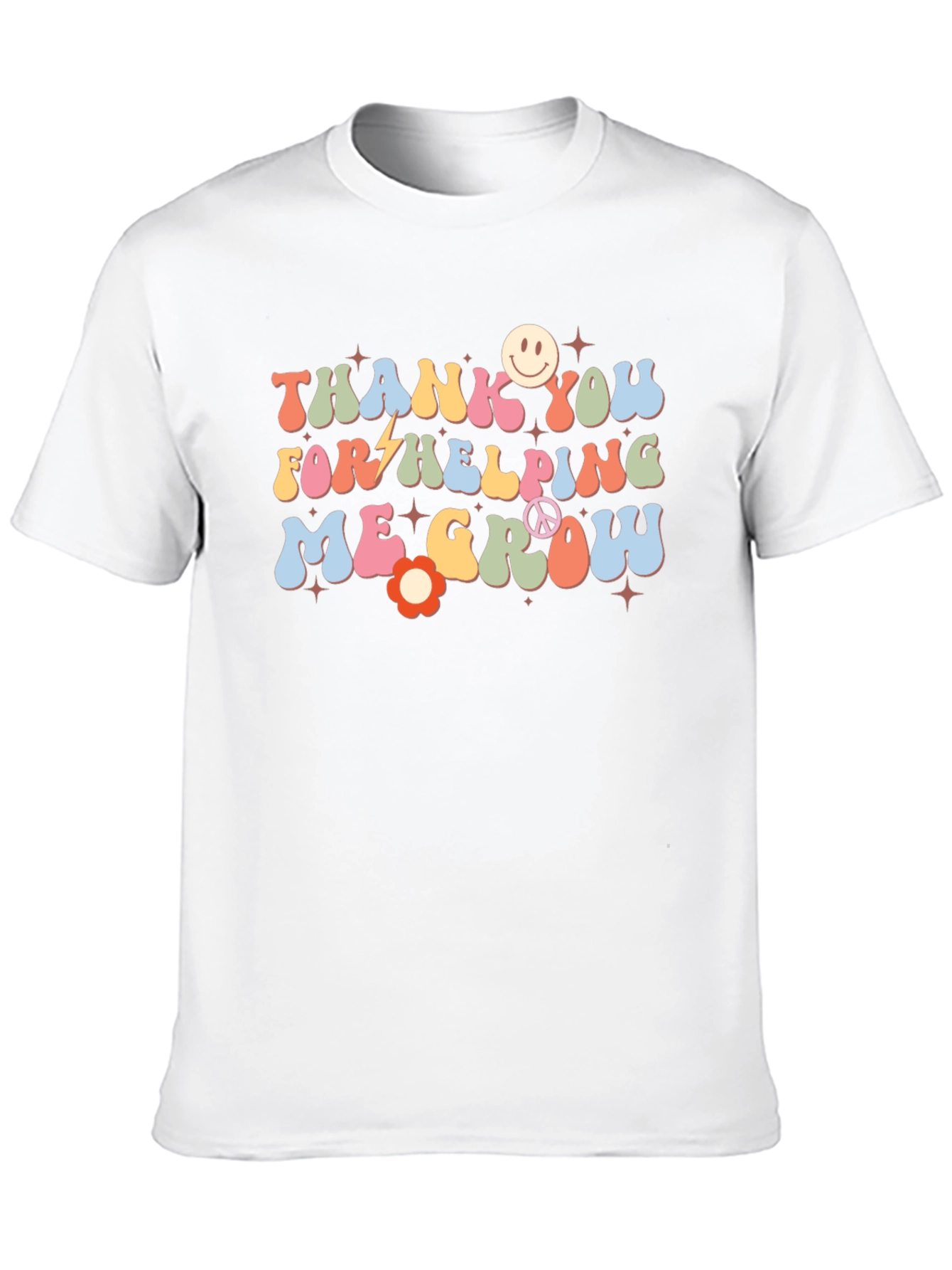 Thank You for Helping Me Grow Black T-Shirt