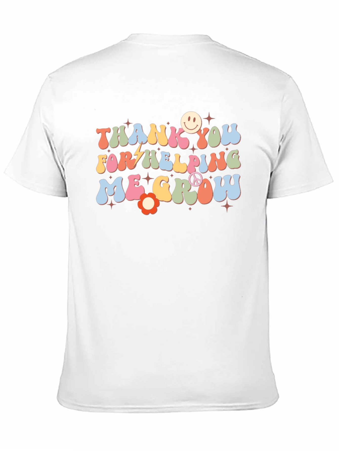 Thank You for Helping Me Grow Black T-Shirt