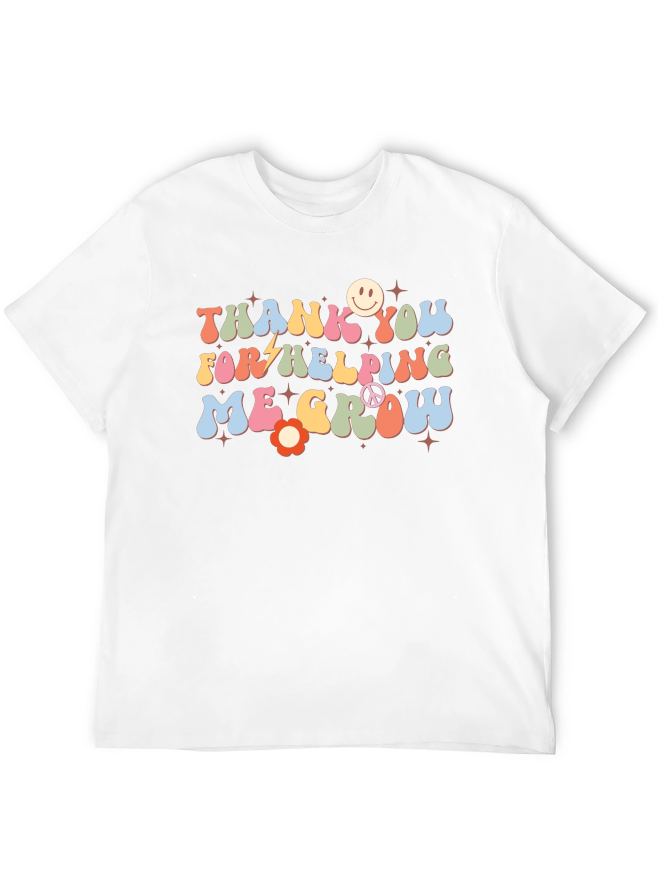 Thank You for Helping Me Grow Black T-Shirt