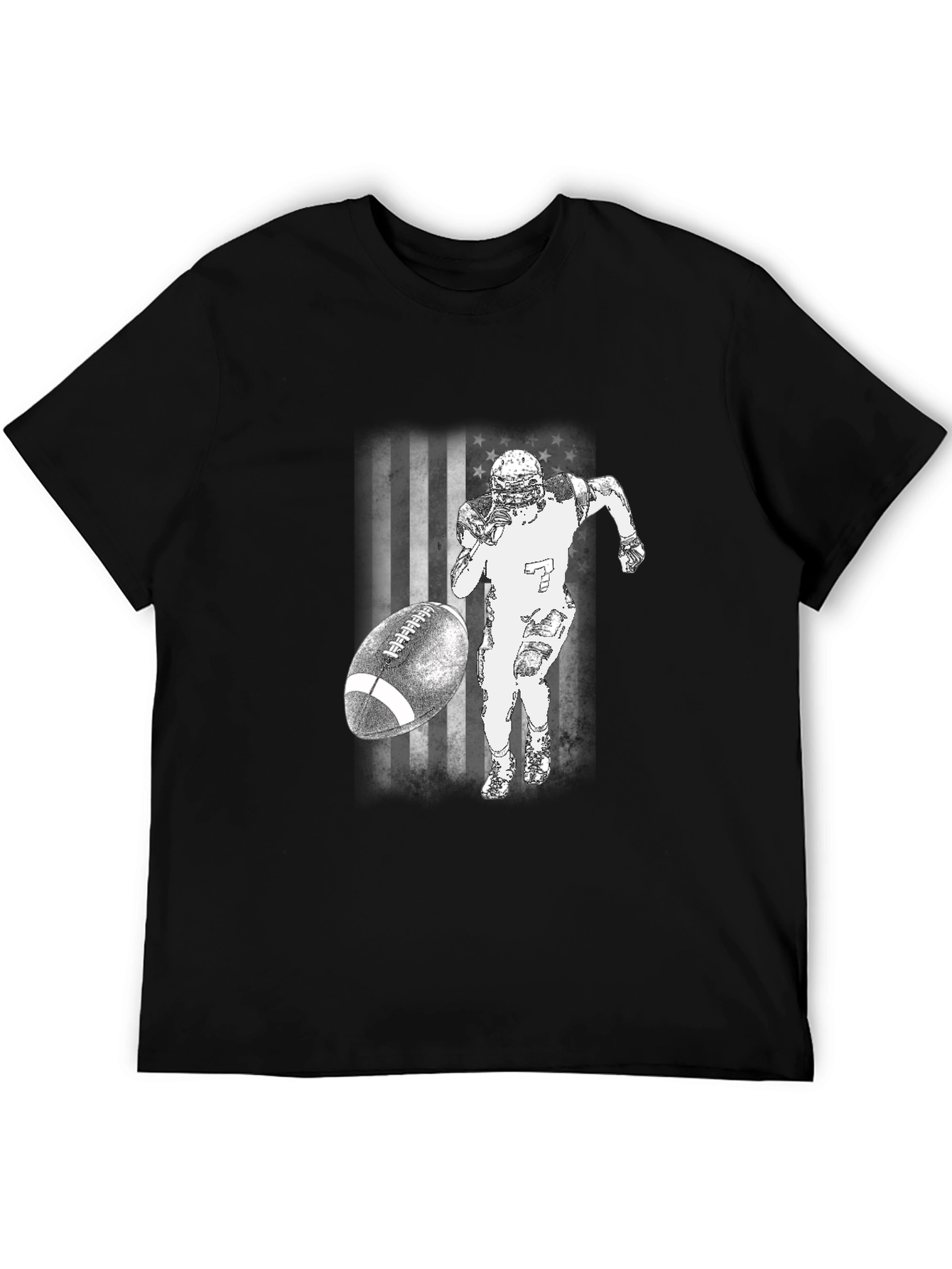 American Football T-Shirt - Patriotic Design