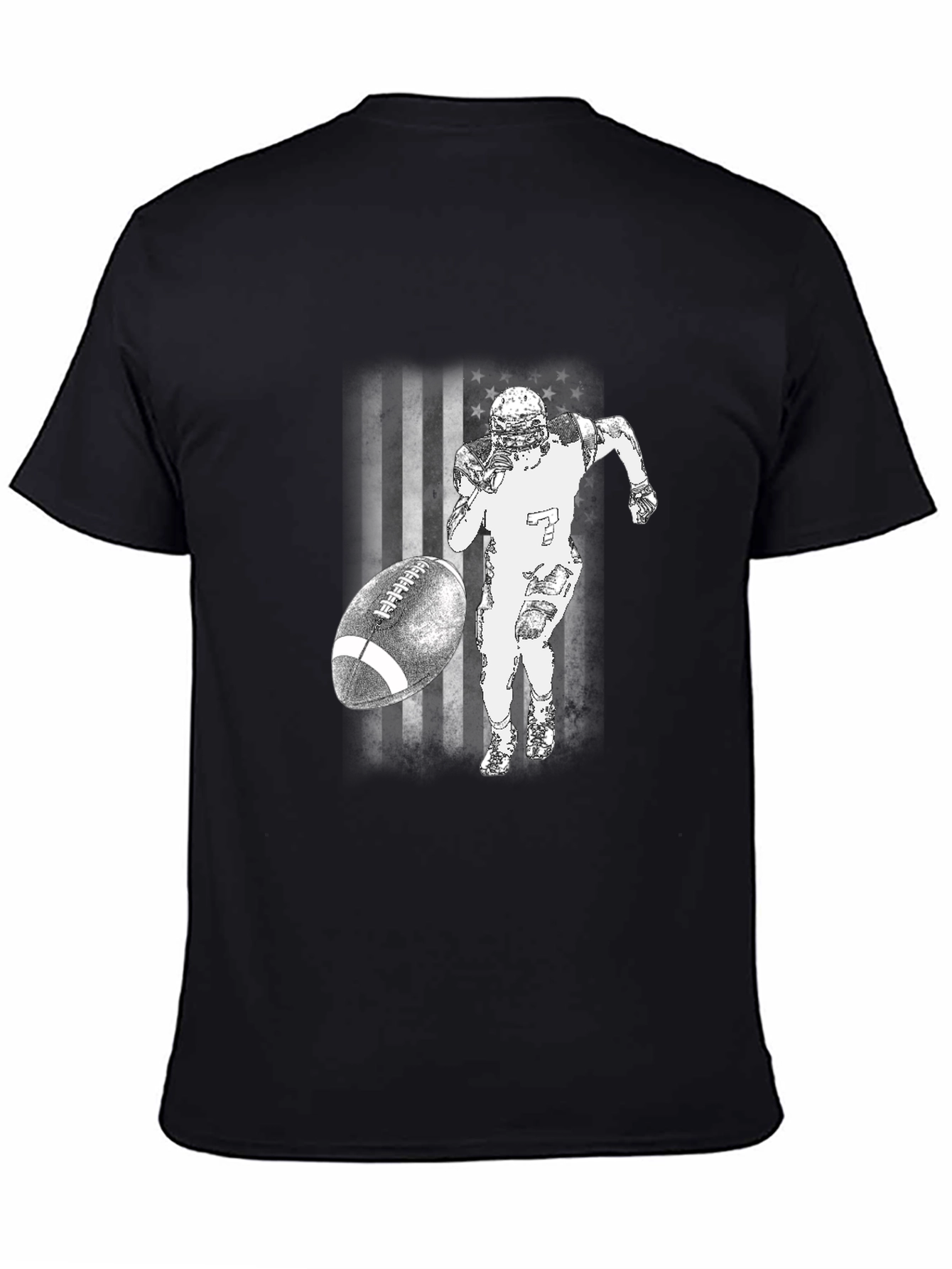 American Football T-Shirt - Patriotic Design