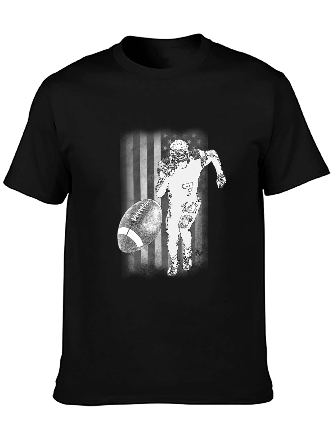 American Football T-Shirt - Patriotic Design