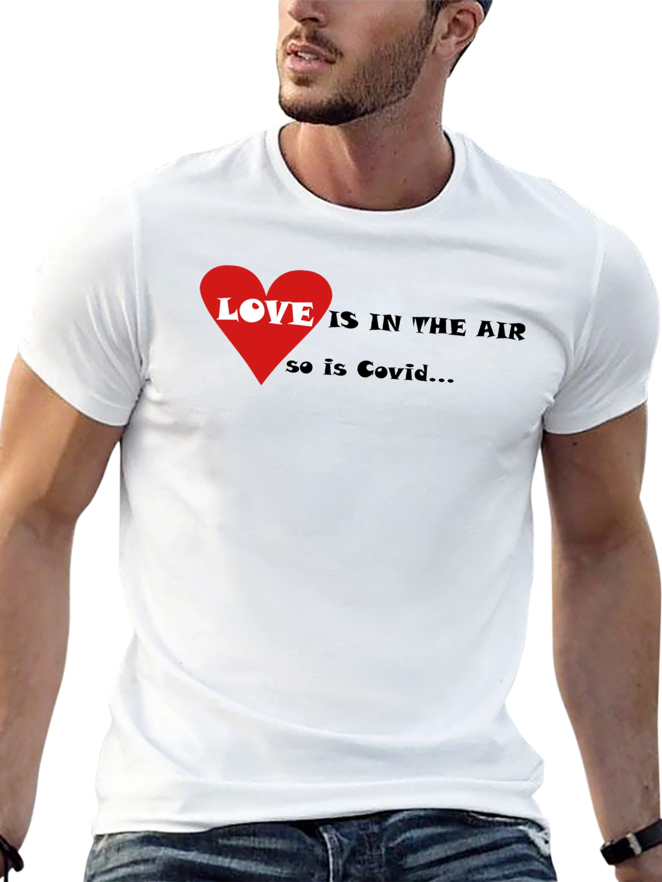 Love & Covid T-Shirt - Humorous Graphic Tee