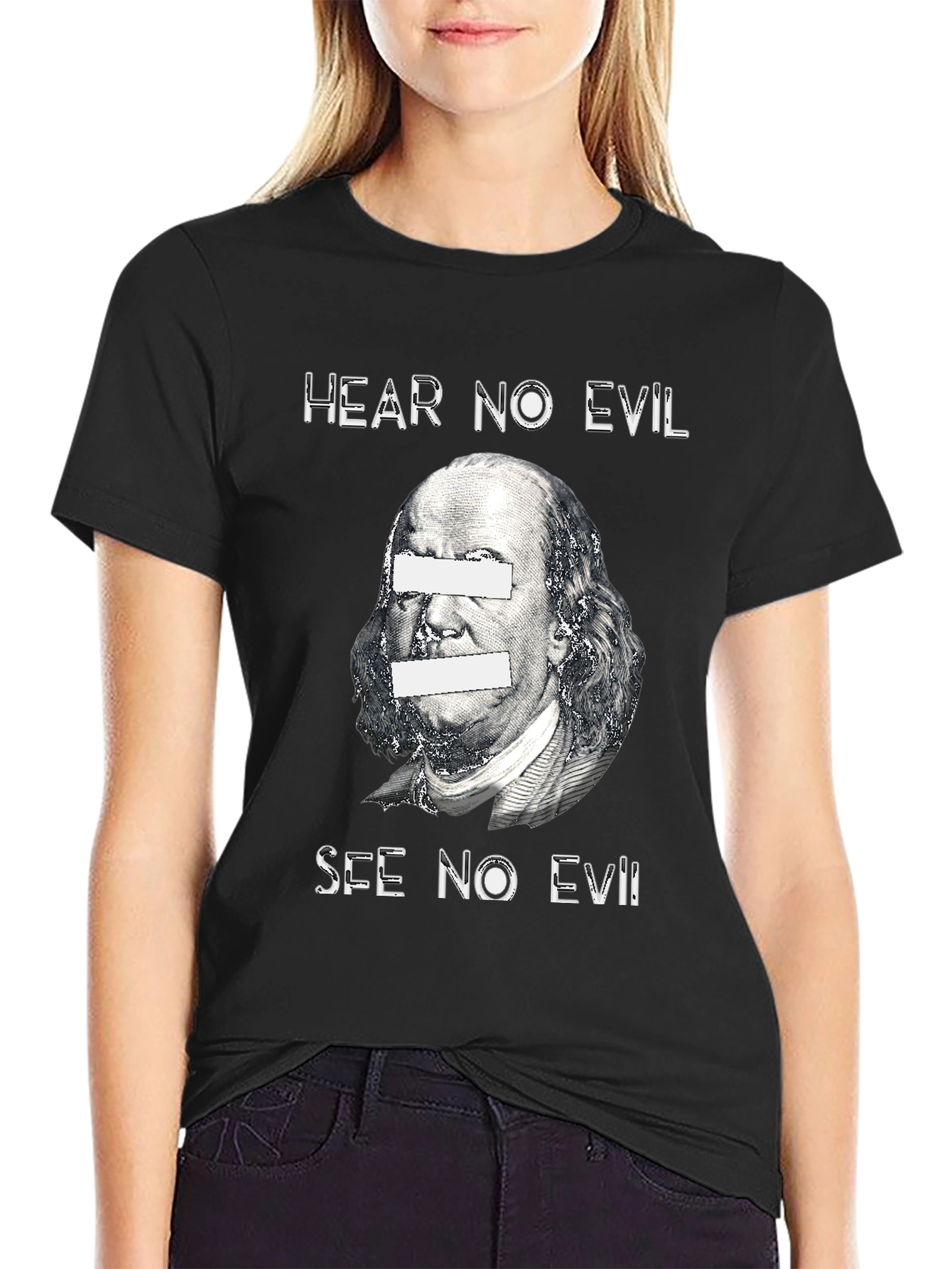 Hear No Evil See No Evil Graphic T-Shirt