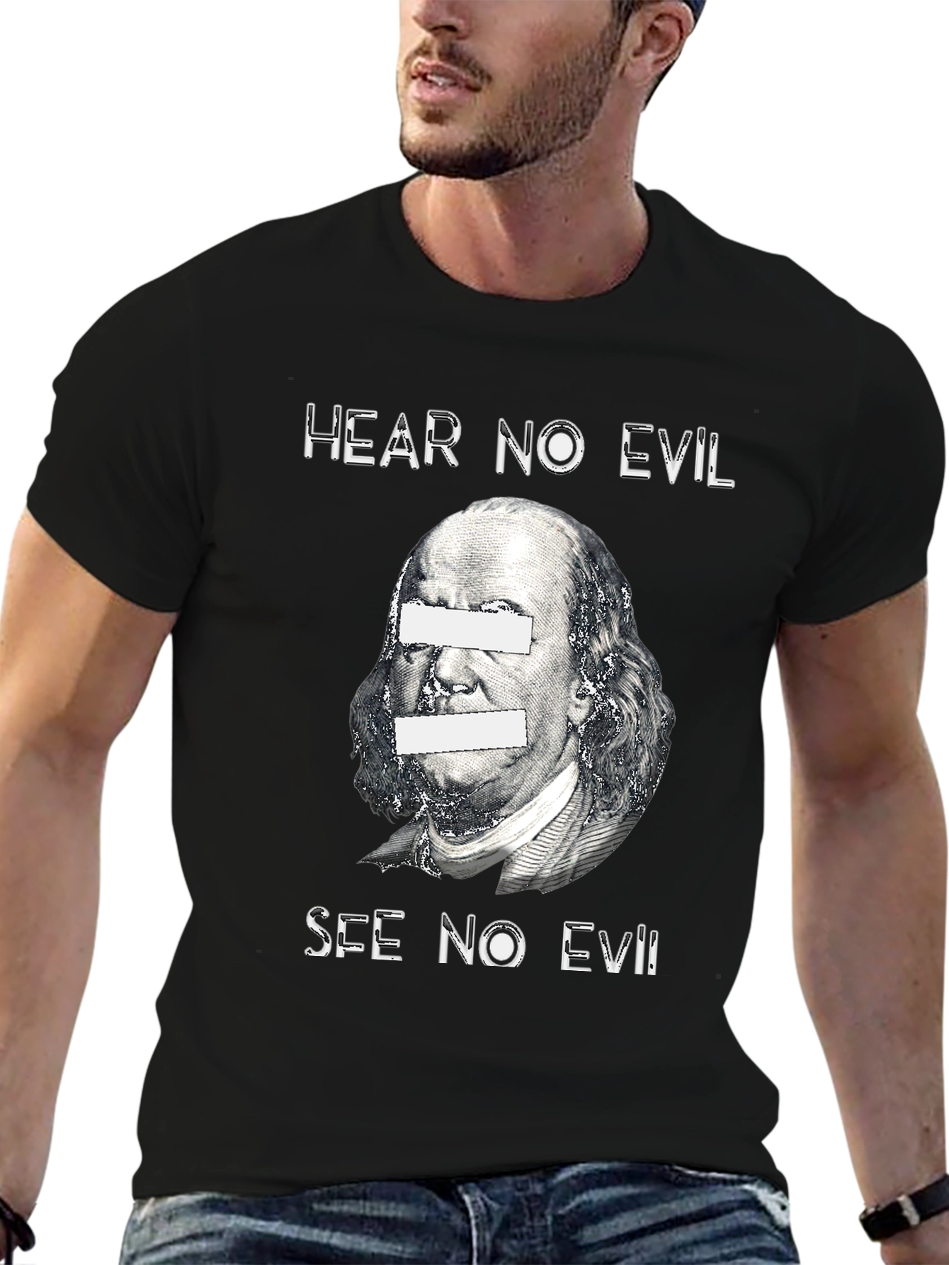 Hear No Evil See No Evil Graphic T-Shirt