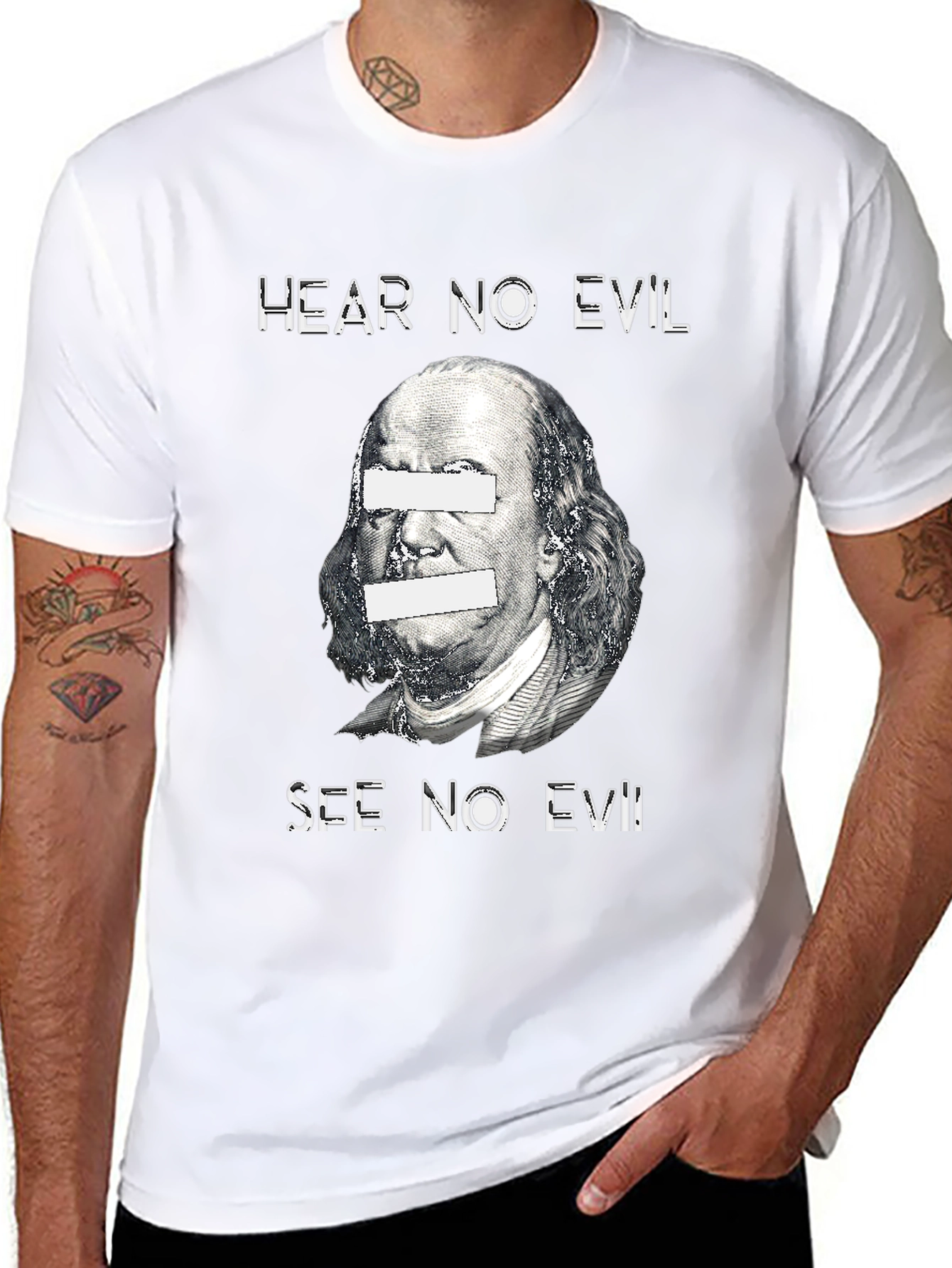 Hear No Evil See No Evil Graphic T-Shirt