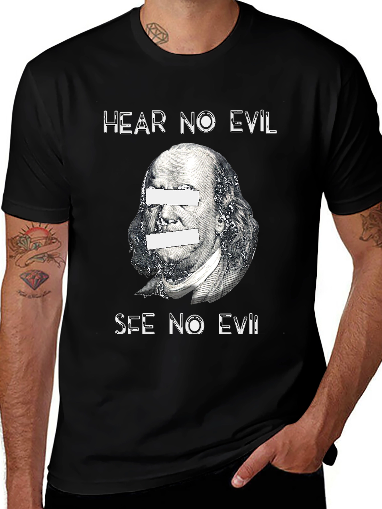 Hear No Evil See No Evil Graphic T-Shirt