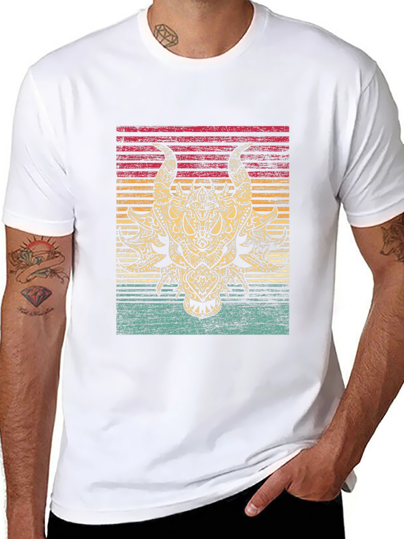 Dragon Graphic Tee - Retro Style Black T-Shirt