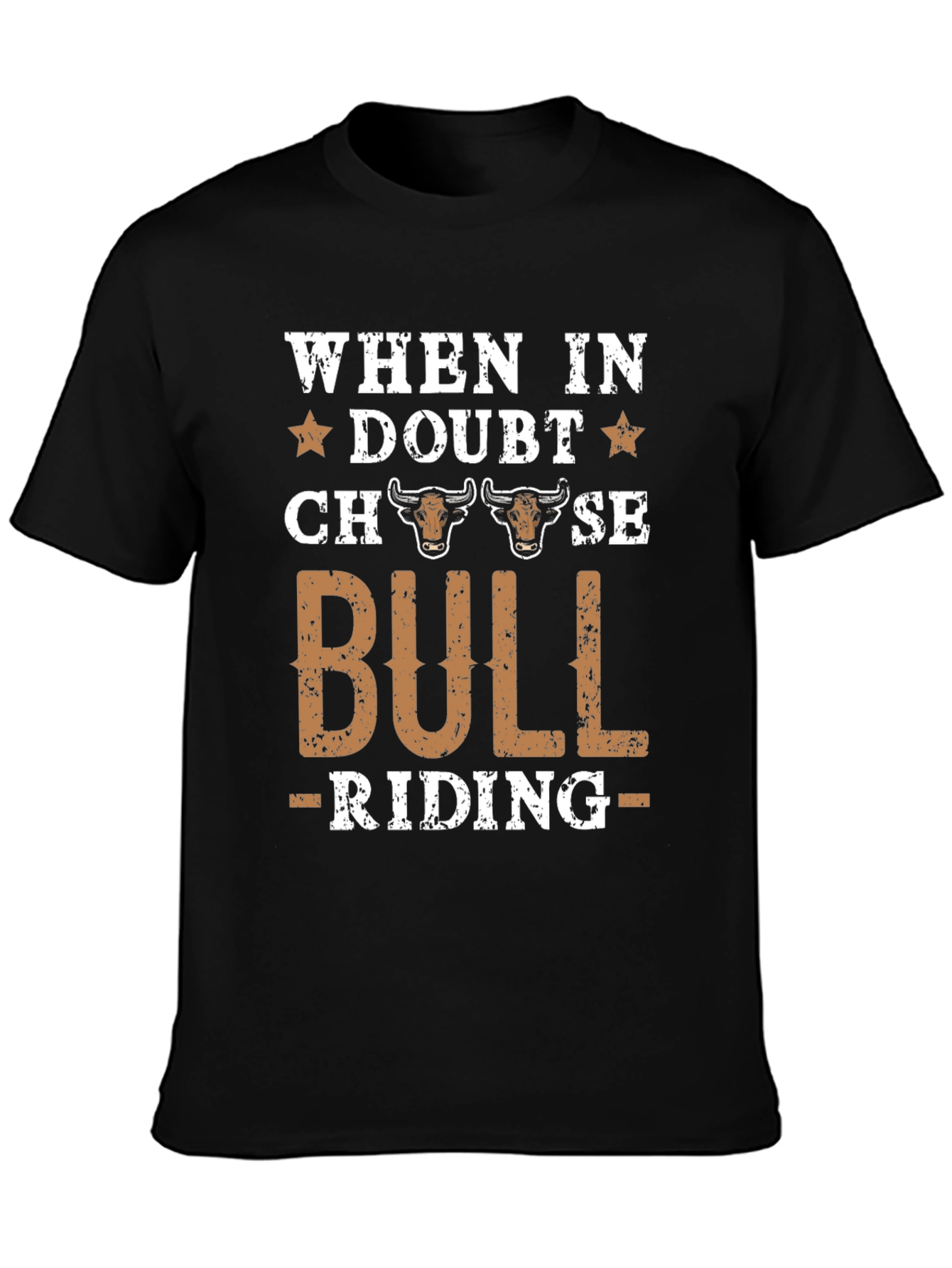 Bull Riding Graphic Tee - Western Style T-Shirt