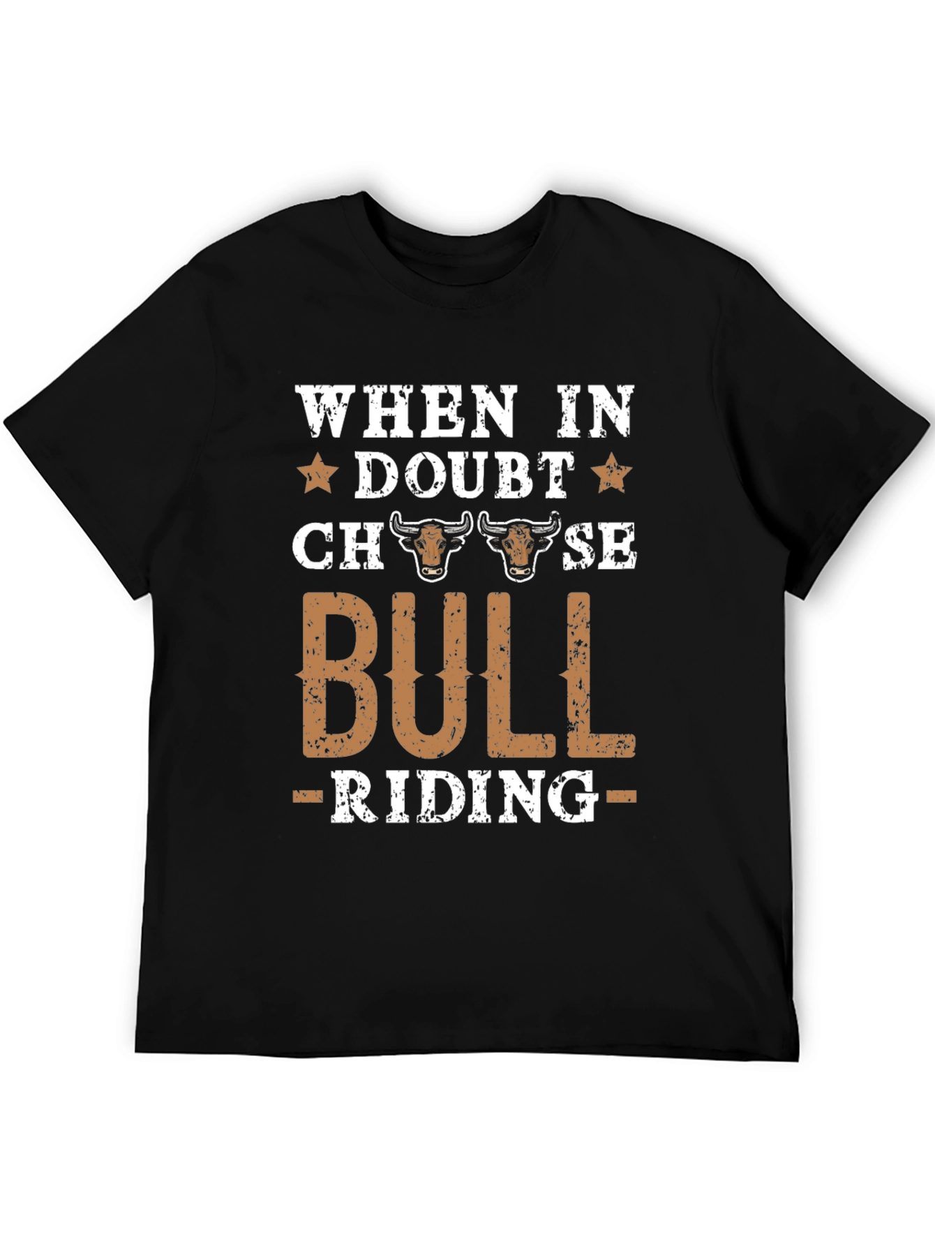 Bull Riding Graphic Tee - Western Style T-Shirt