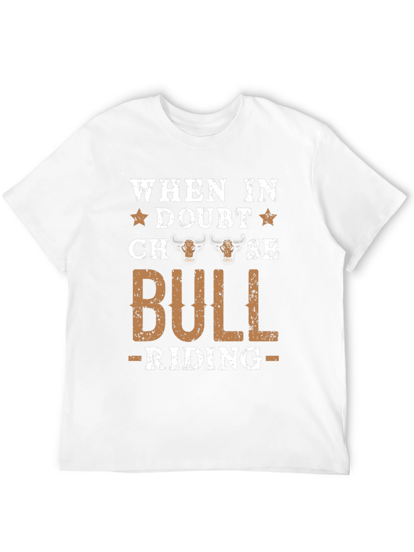Bull Riding Graphic Tee - Western Style T-Shirt