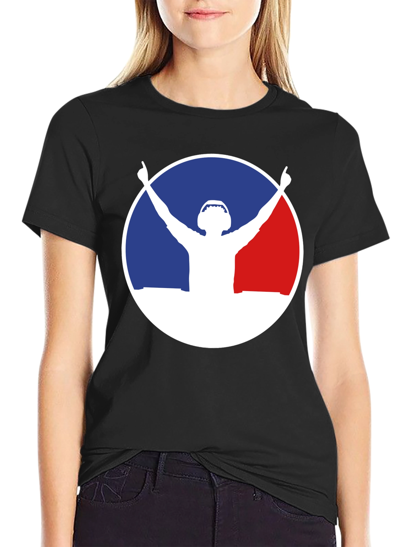 DJ Silhouette Graphic Black T-Shirt