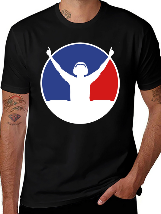 DJ Silhouette Graphic Black T-Shirt