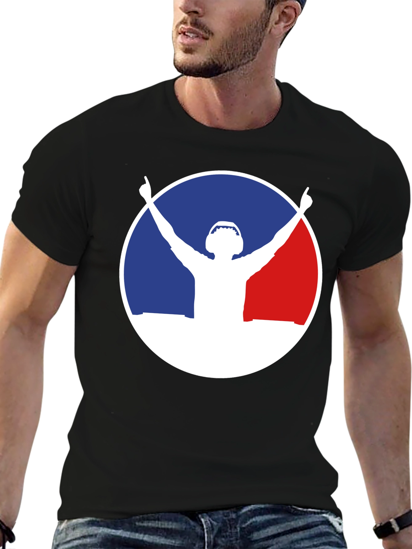 DJ Silhouette Graphic Black T-Shirt