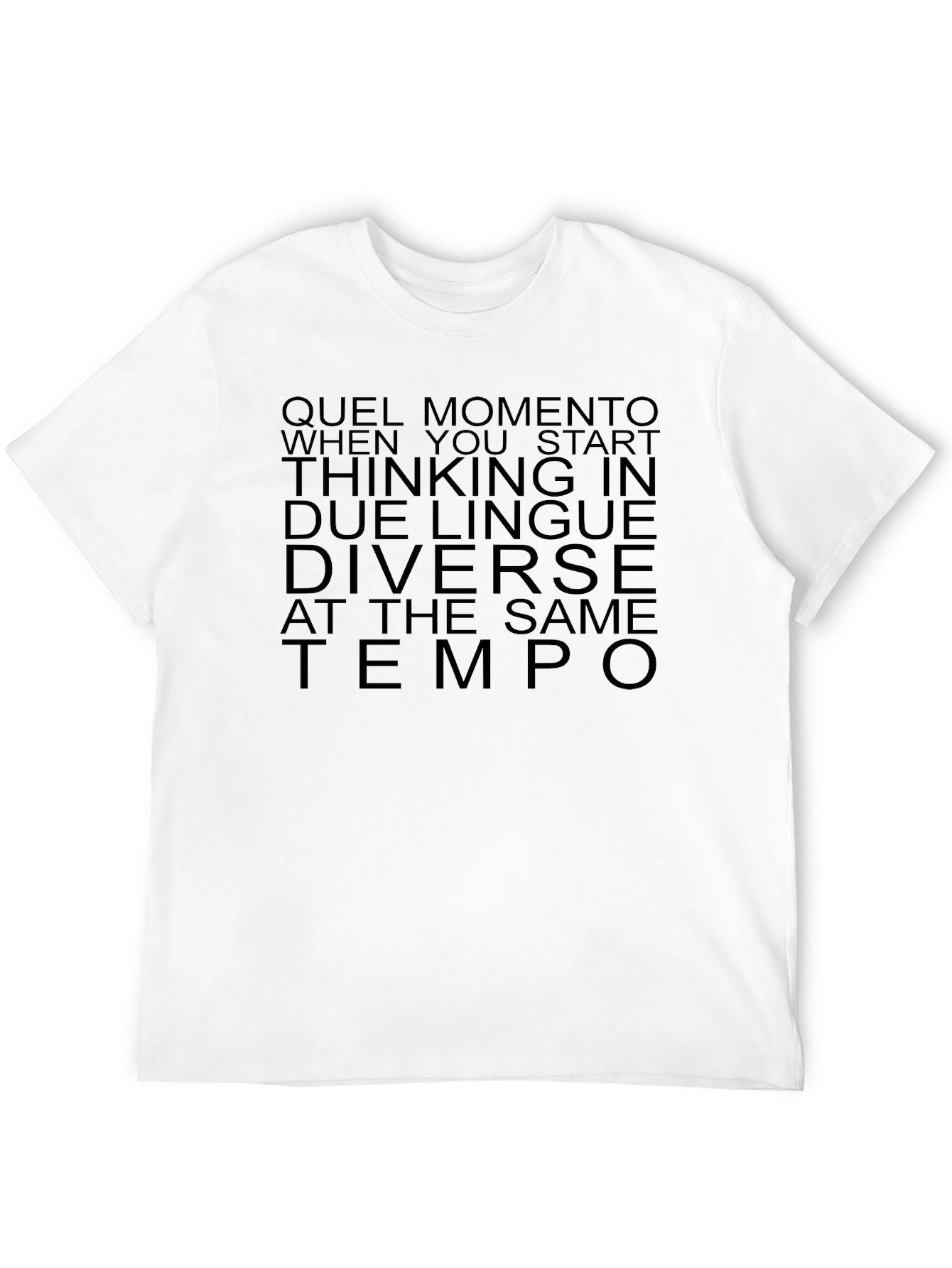 Dual Language Black Graphic Tee