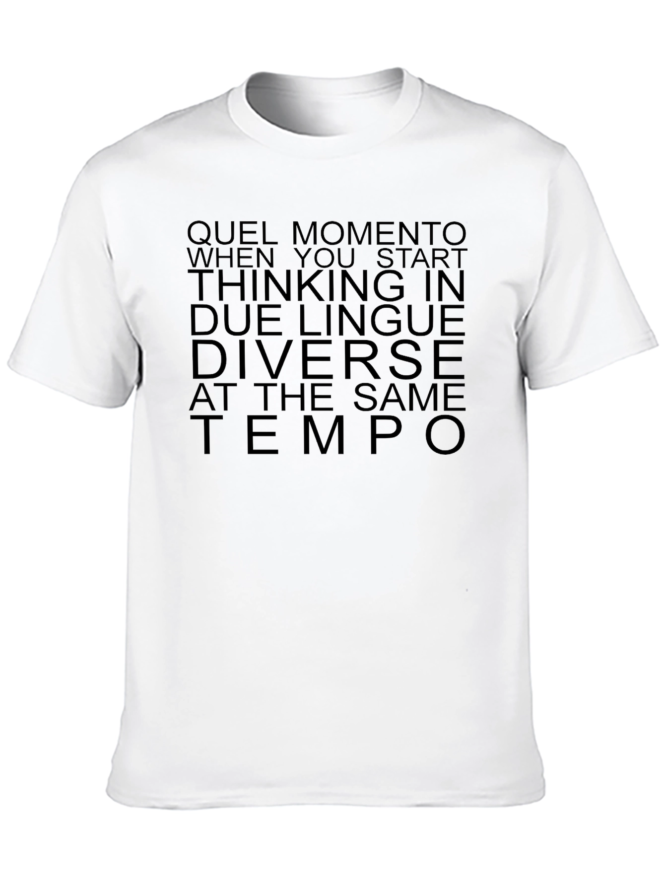 Dual Language Black Graphic Tee
