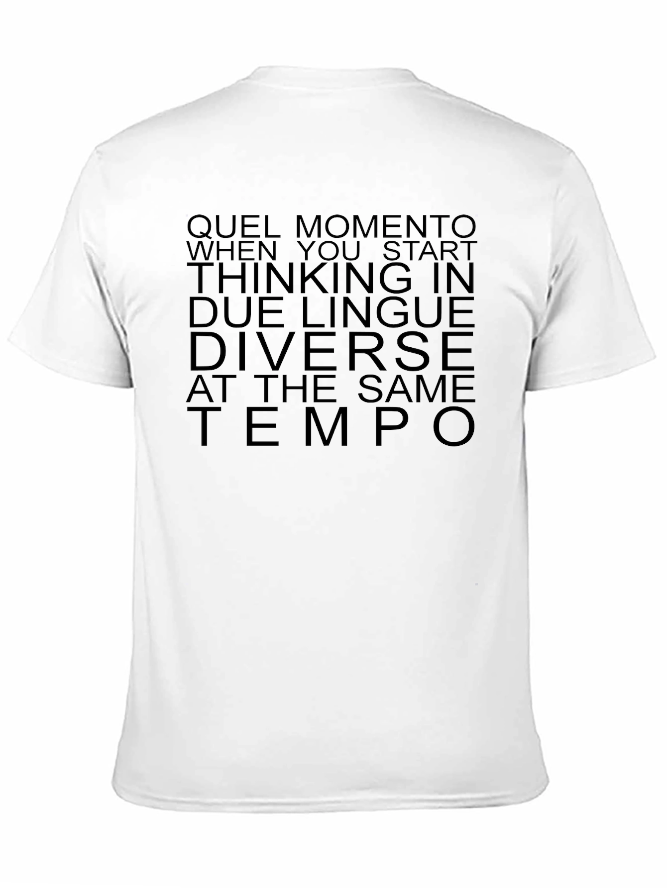 Dual Language Black Graphic Tee