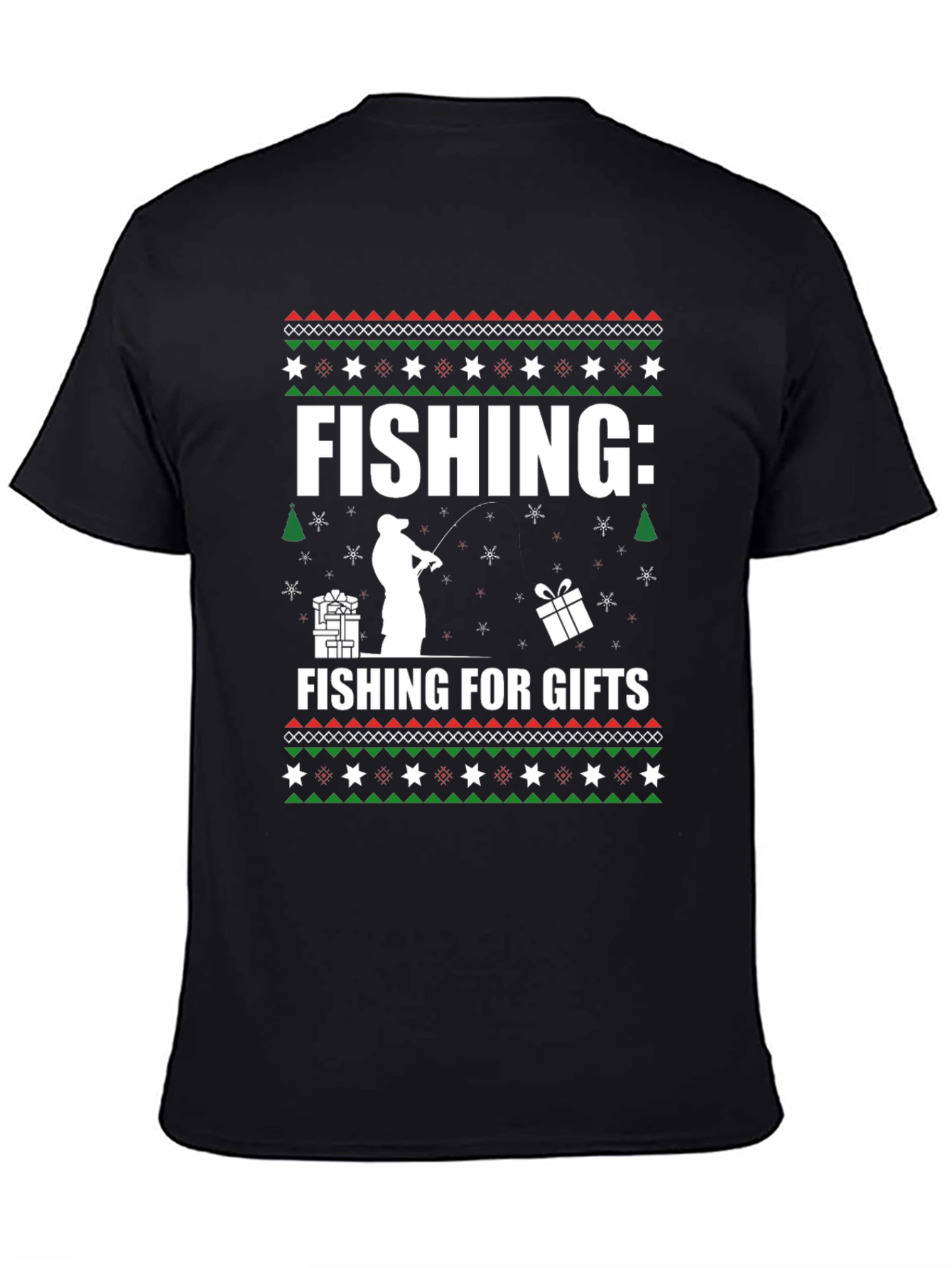 Fishing For Gifts Christmas T-Shirt