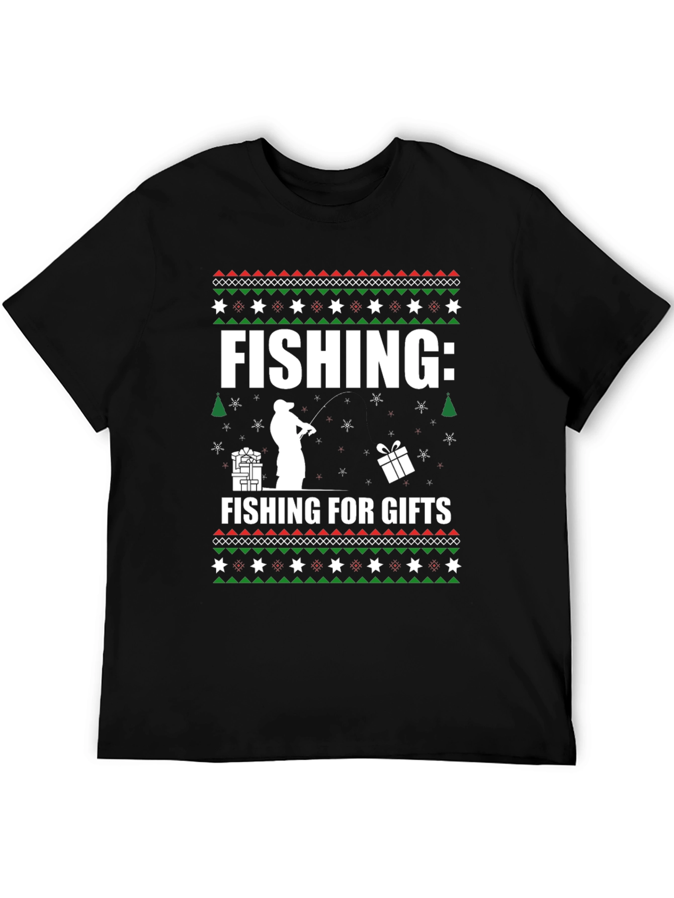 Fishing For Gifts Christmas T-Shirt