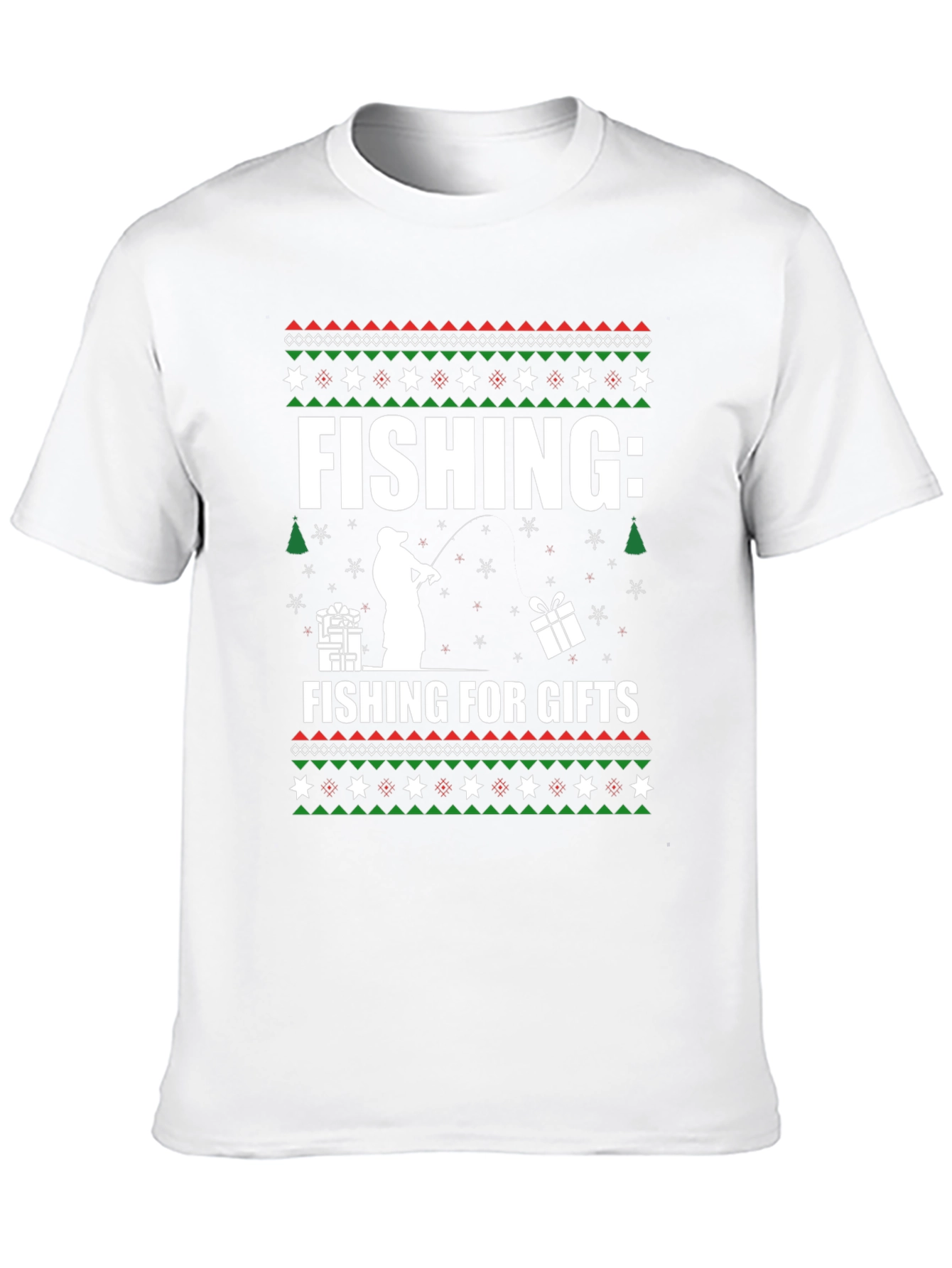 Fishing For Gifts Christmas T-Shirt