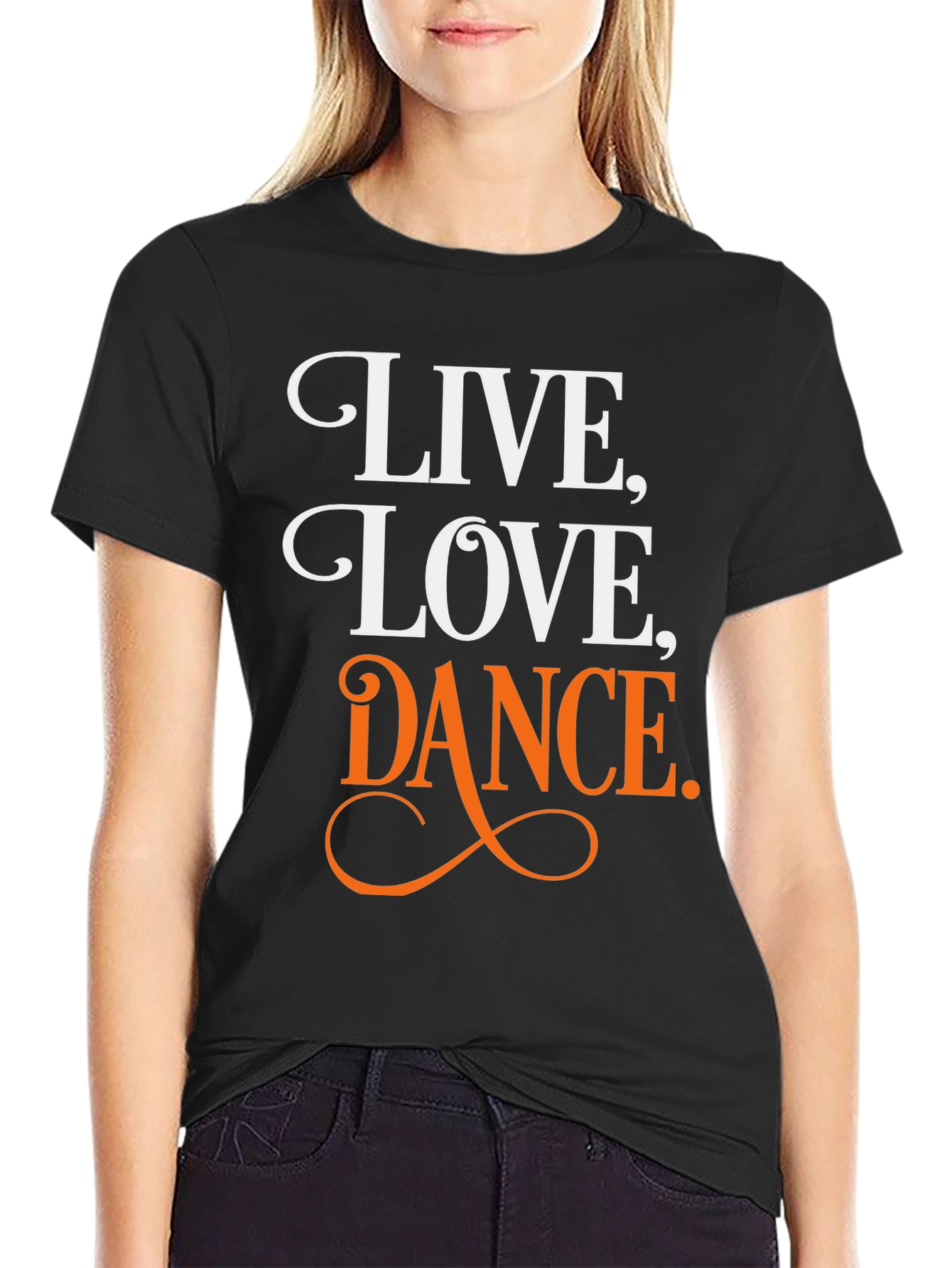 Live Love Dance Graphic Tee - Black T-Shirt
