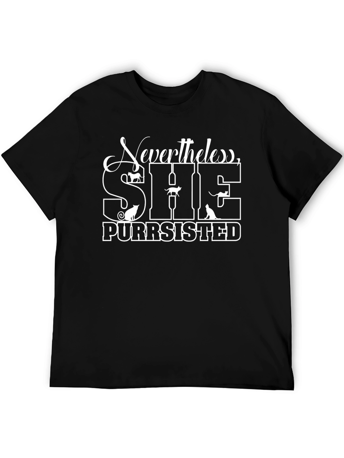Nevertheless She Purrsisted Cat Lover T-Shirt