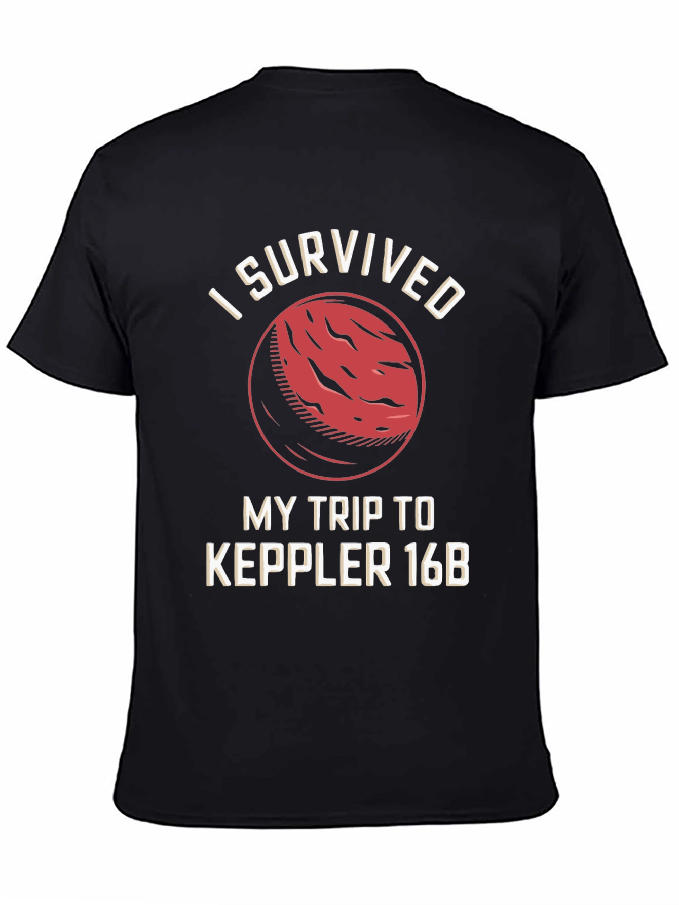 I Survived Kepler 16B Black T-Shirt