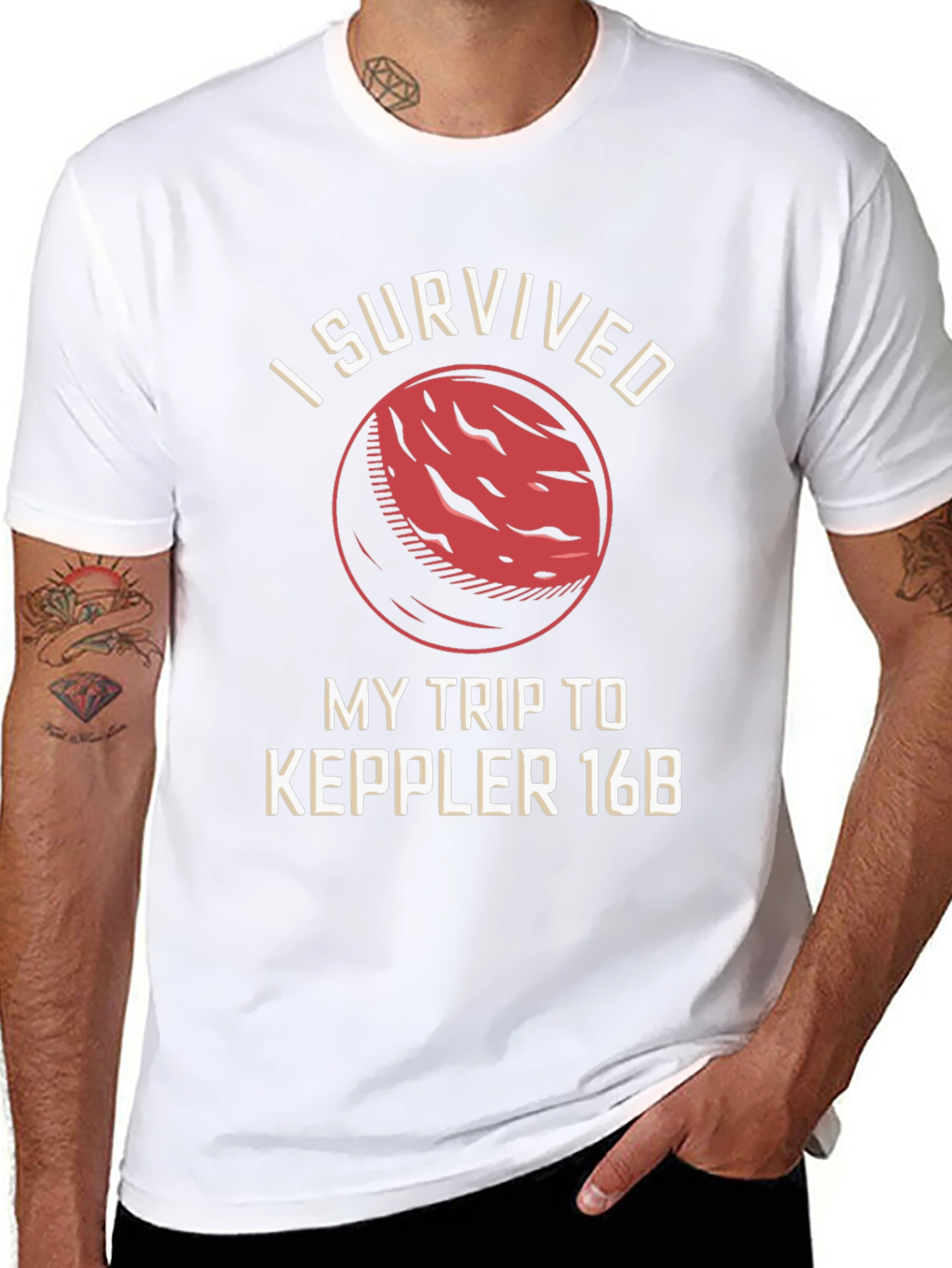 I Survived Kepler 16B Black T-Shirt