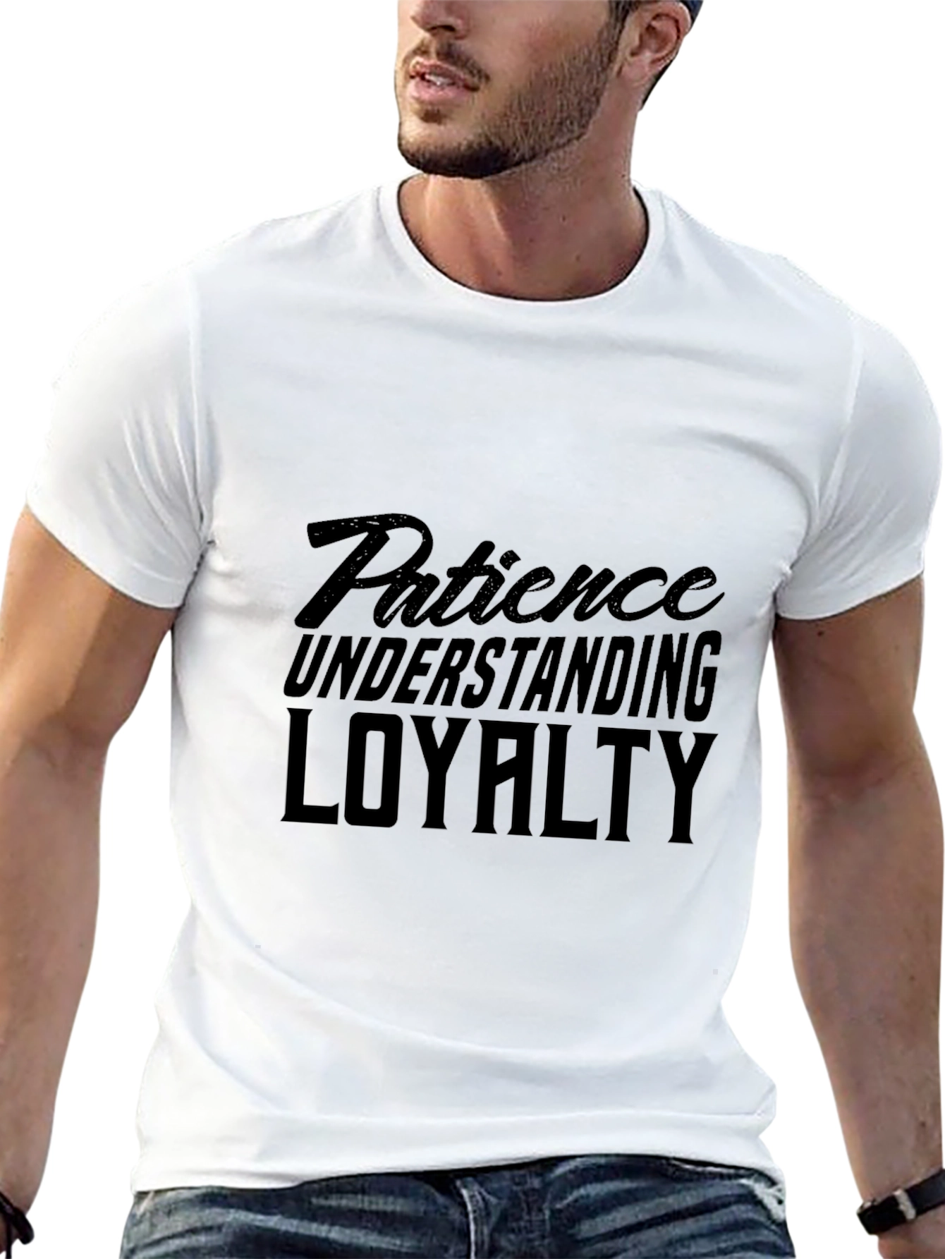 Patience Understanding Loyalty Black Graphic Tee