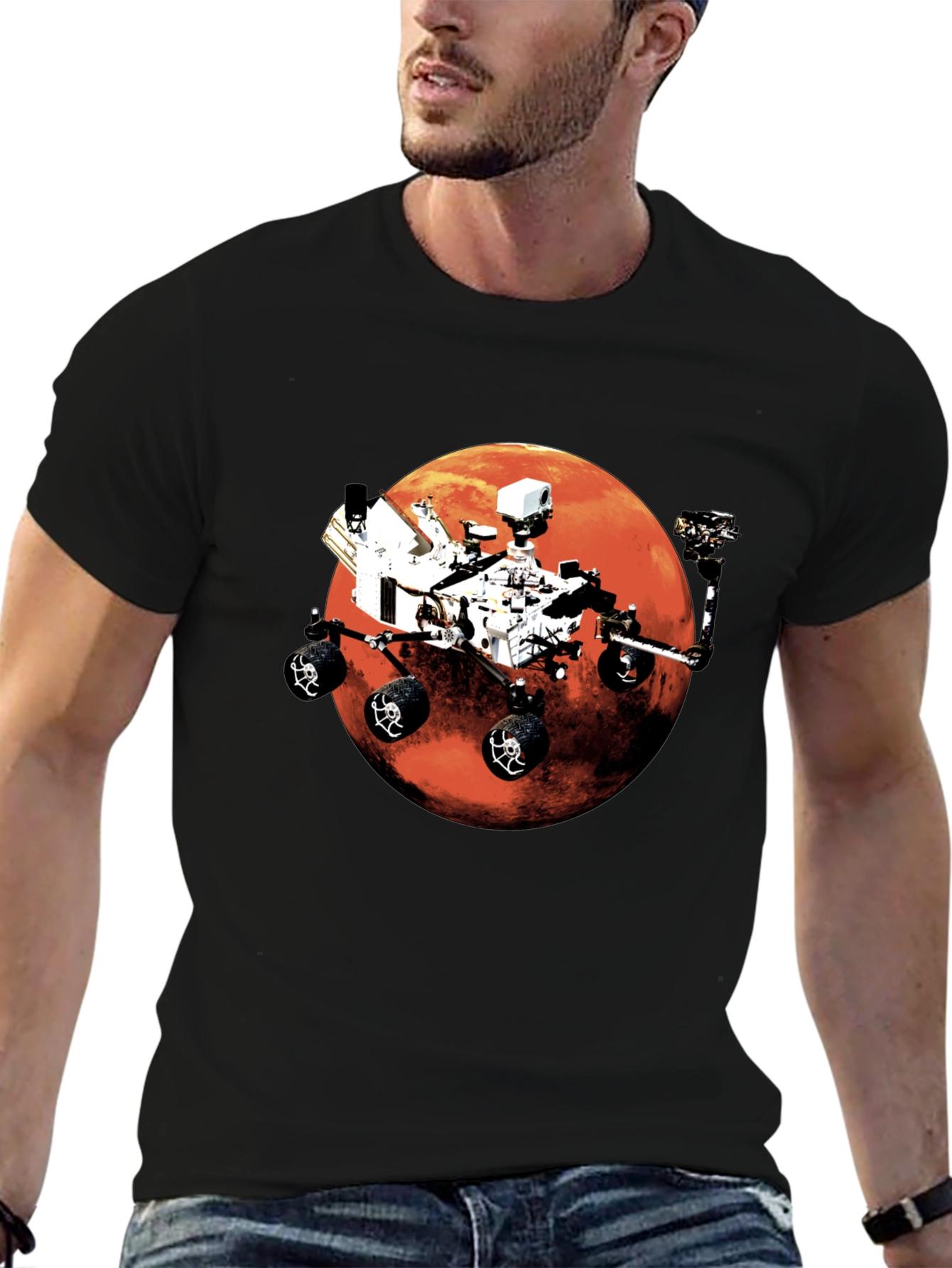 Mars Rover Graphic T-Shirt - Space Exploration Tee