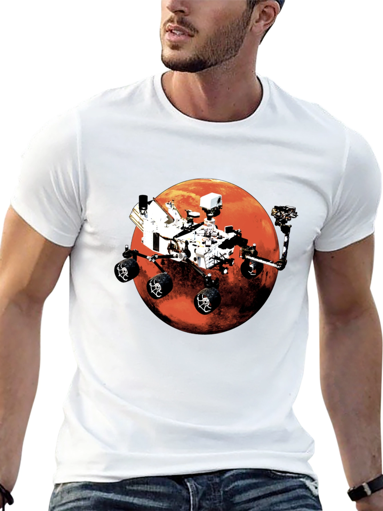 Mars Rover Graphic T-Shirt - Space Exploration Tee