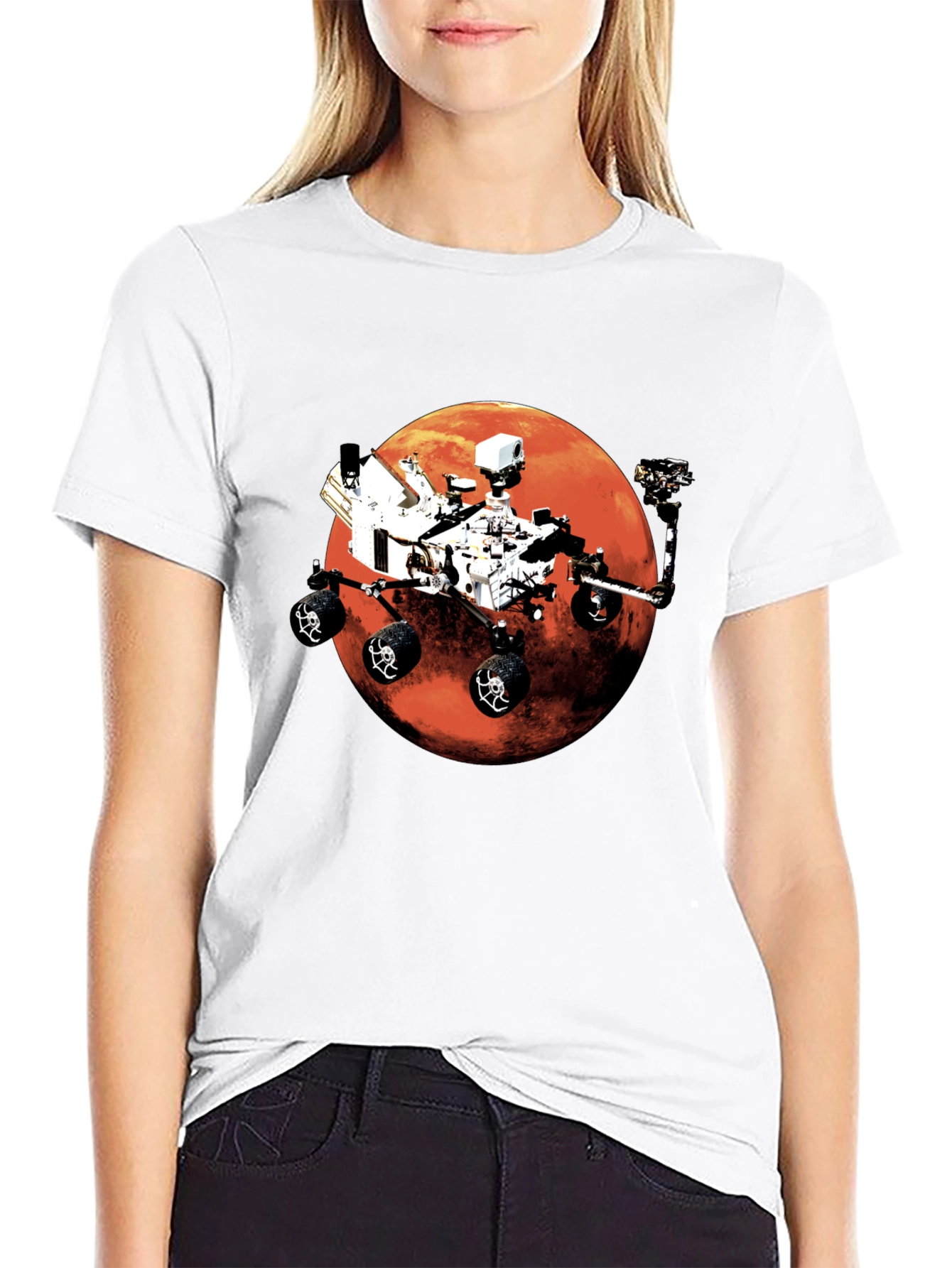 Mars Rover Graphic T-Shirt - Space Exploration Tee