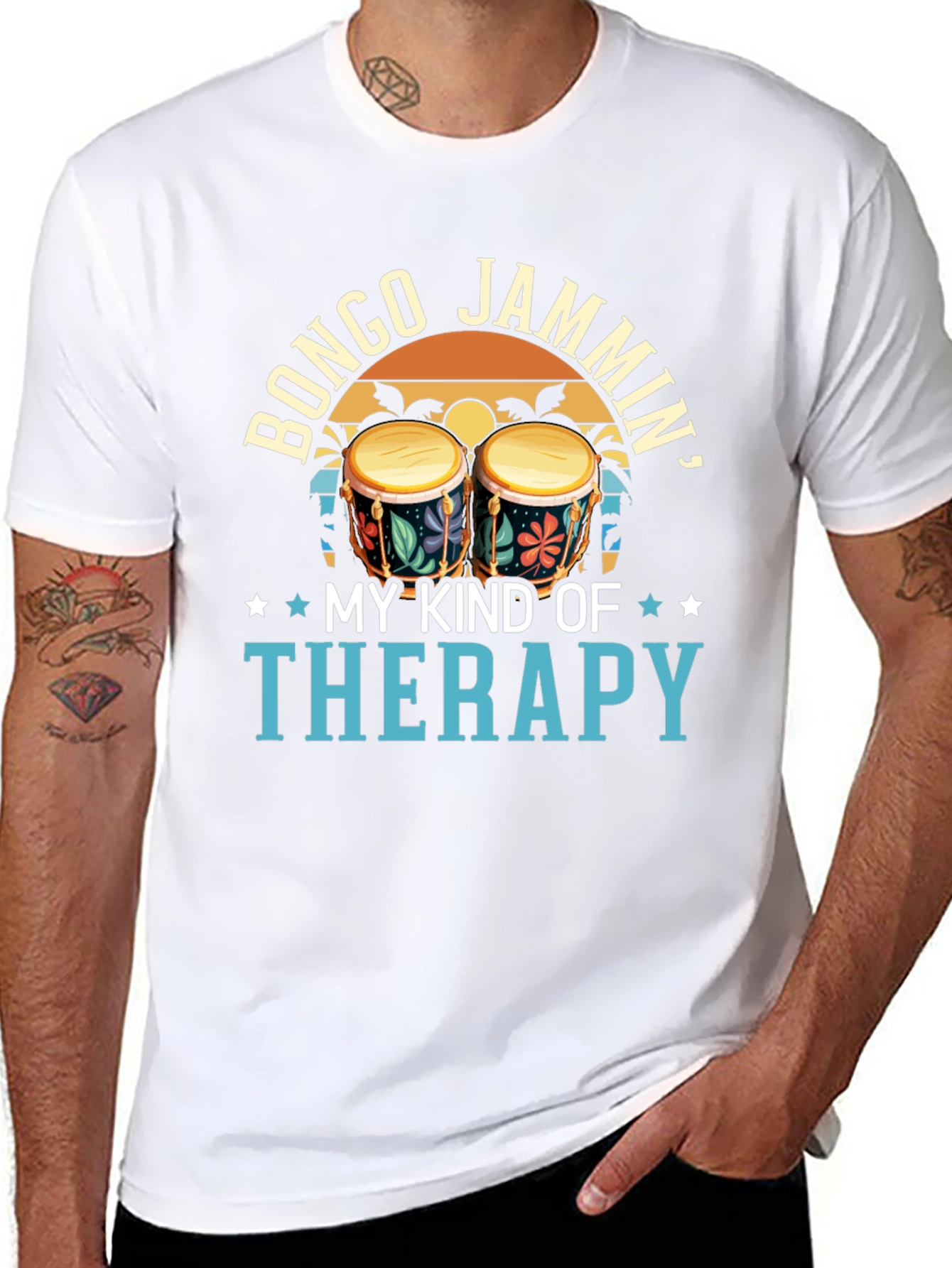 Bongo Jammin Therapy Graphic Tee