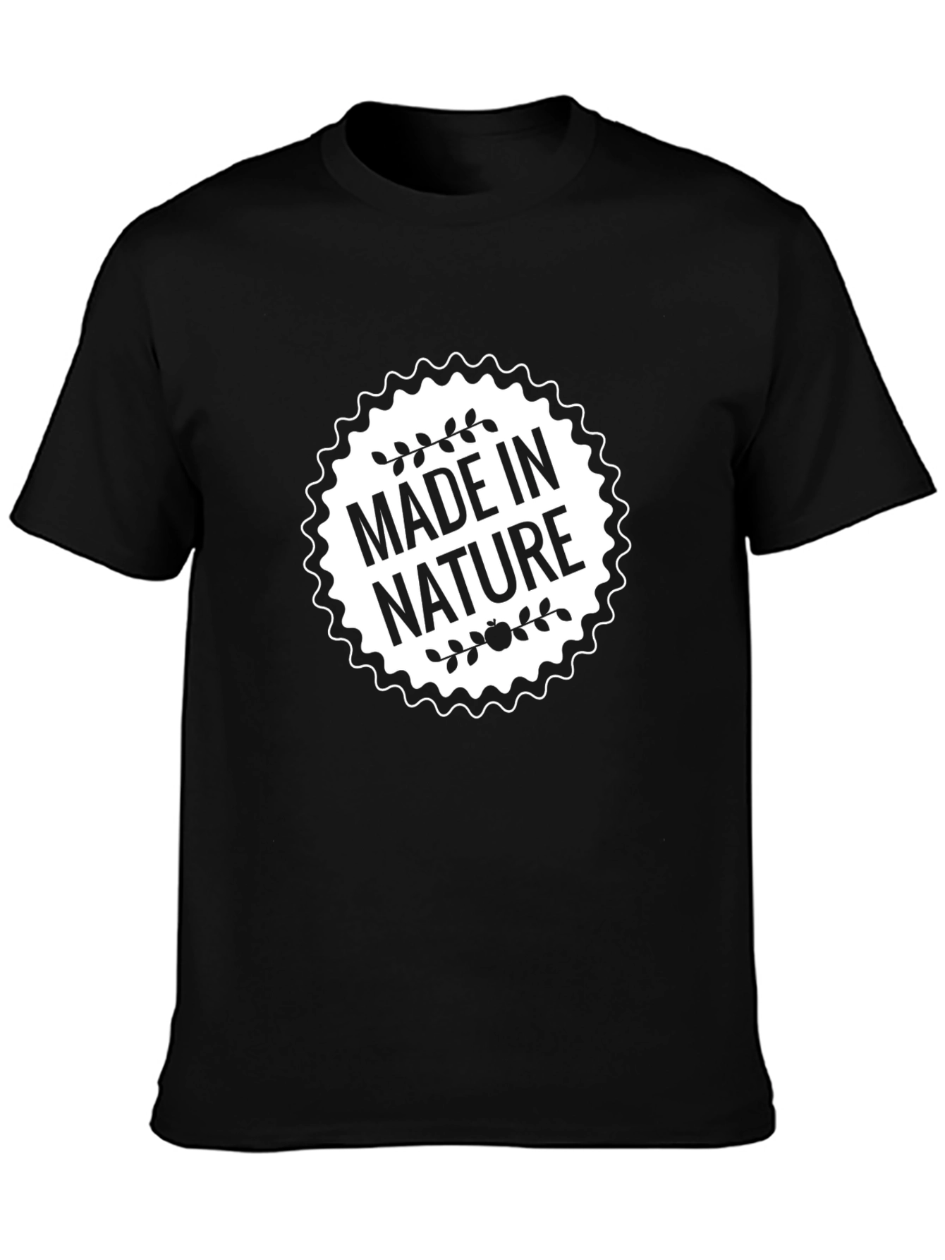 Made in Nature Black Graphic T-Shirt