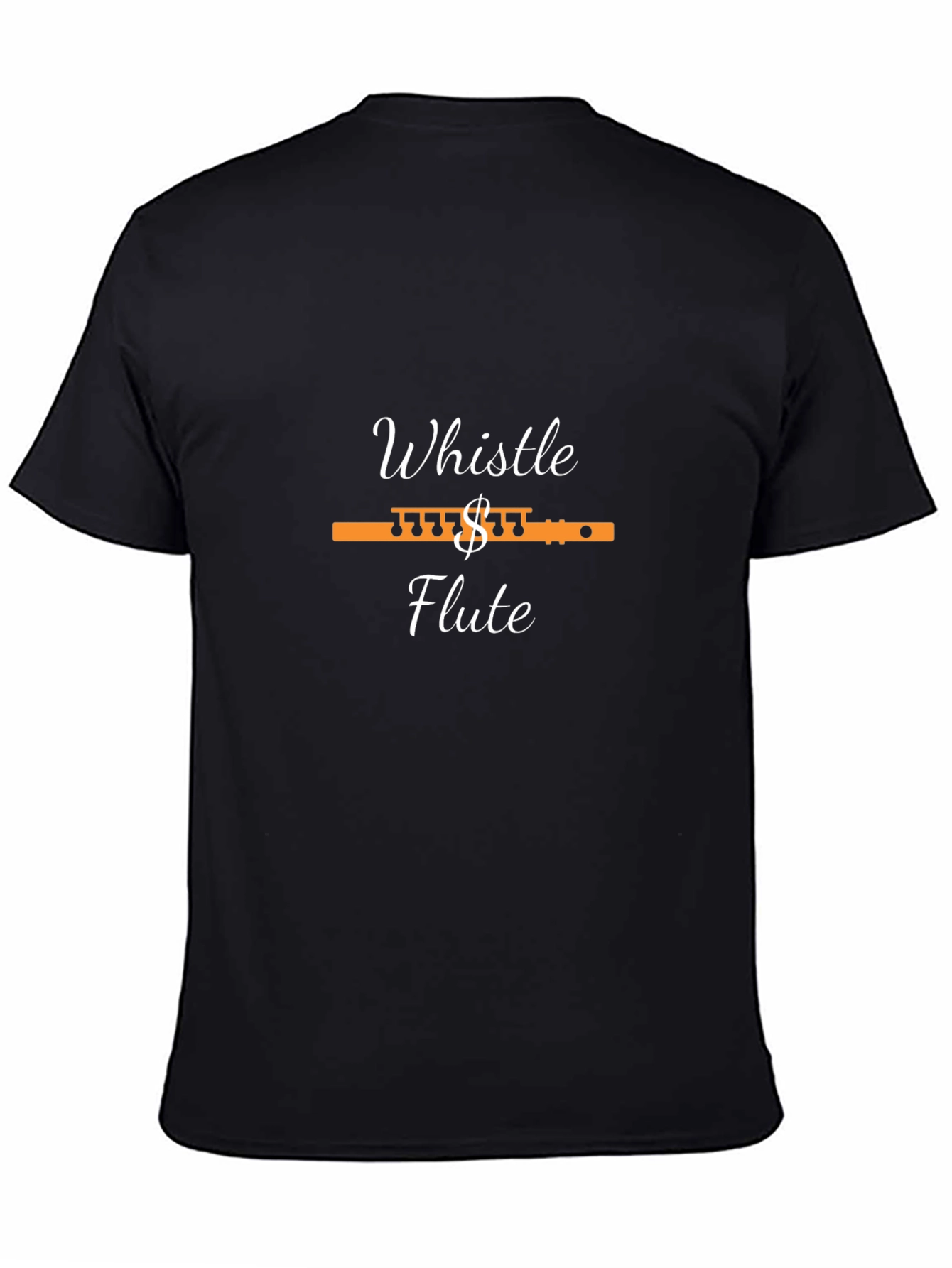 Whistle Flute T-Shirt - Black Graphic Tee