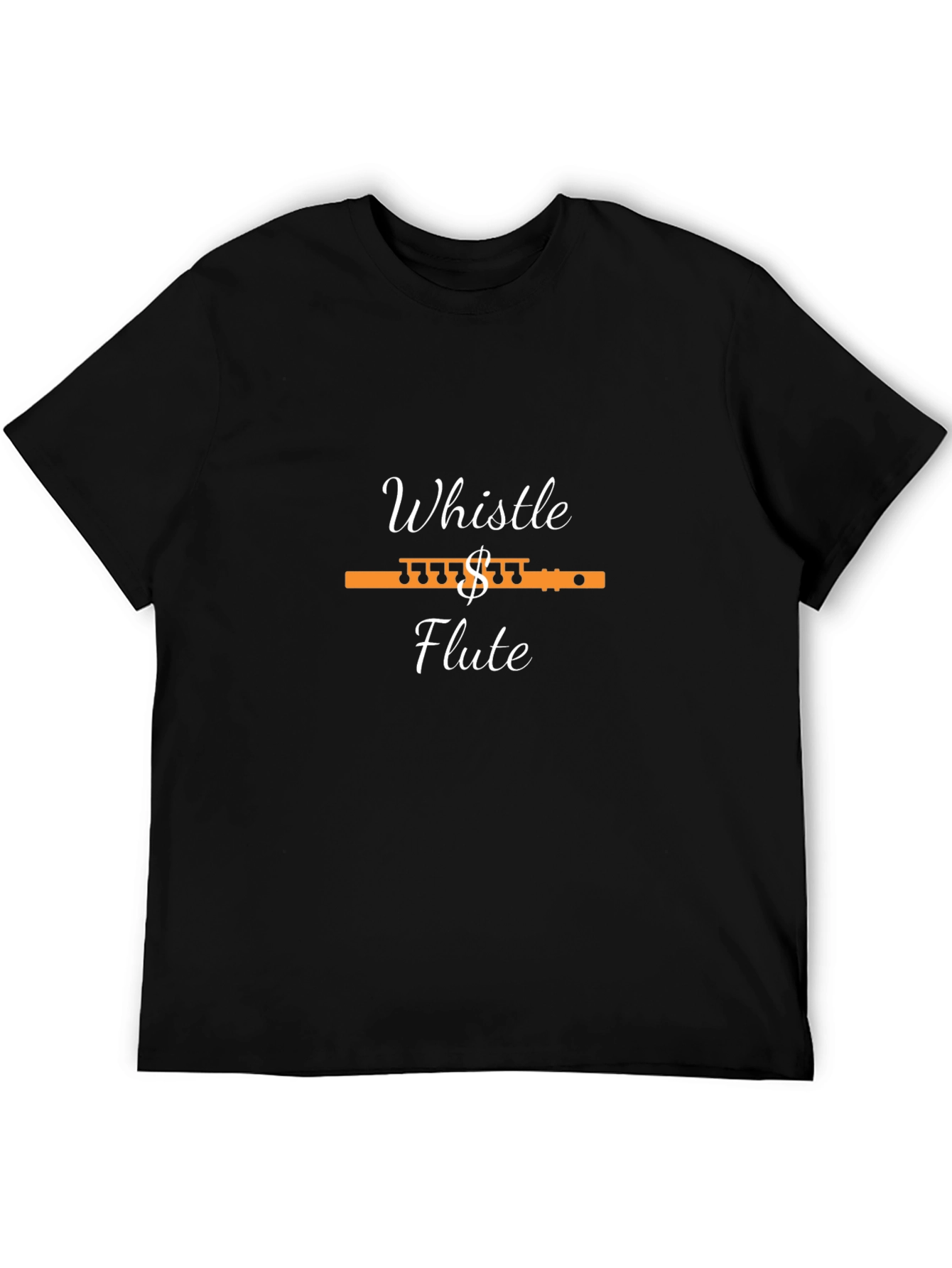 Whistle Flute T-Shirt - Black Graphic Tee