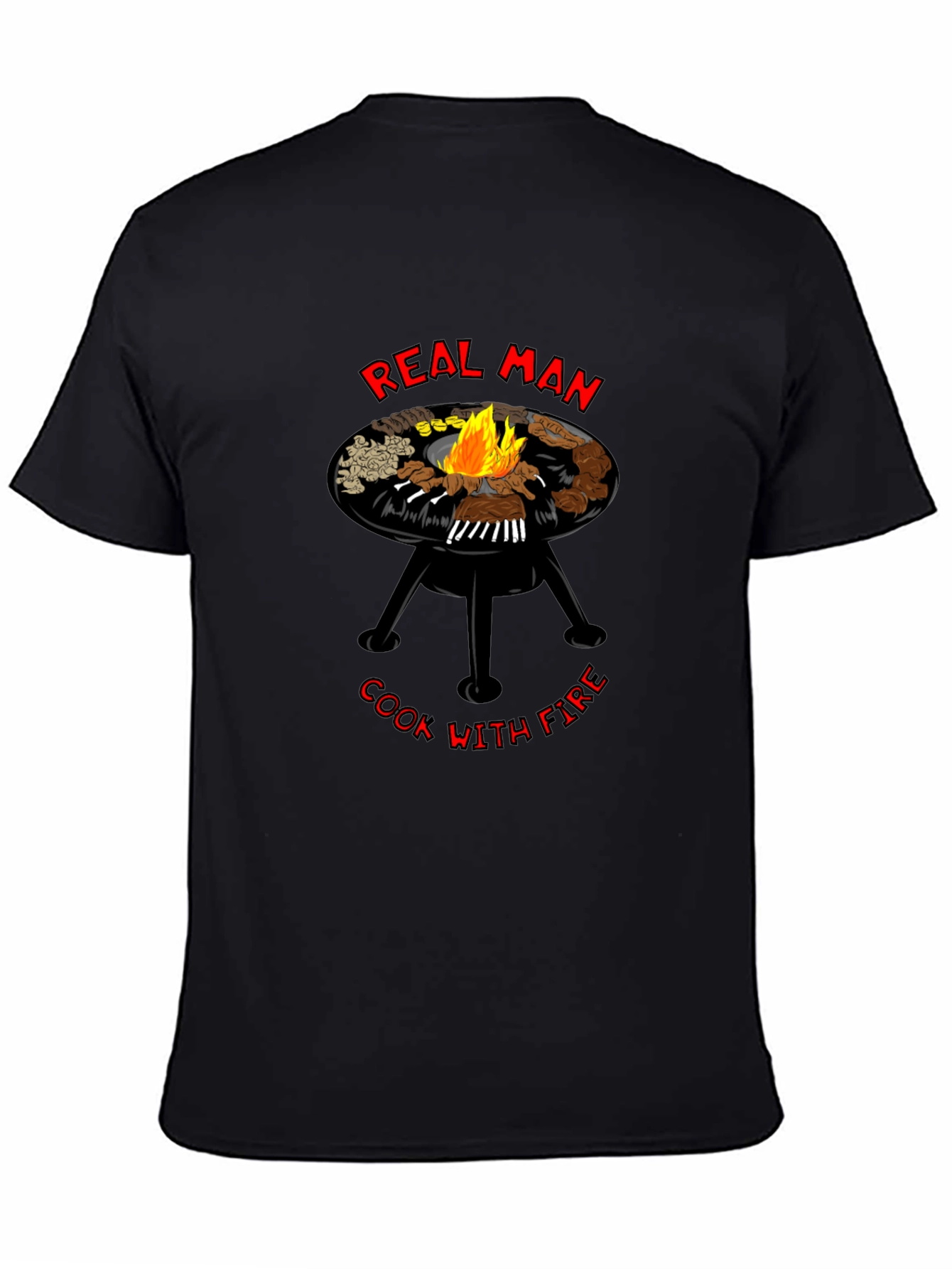 Real Man Cook With Fire T-Shirt