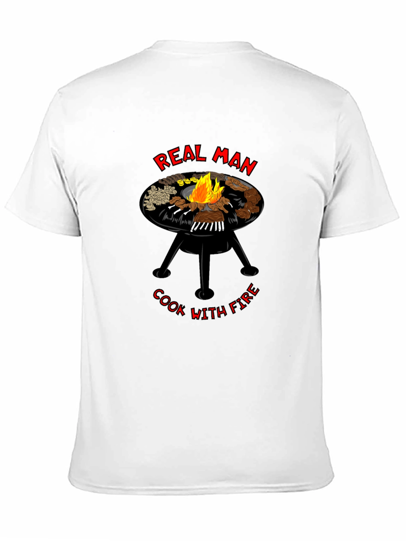 Real Man Cook With Fire T-Shirt