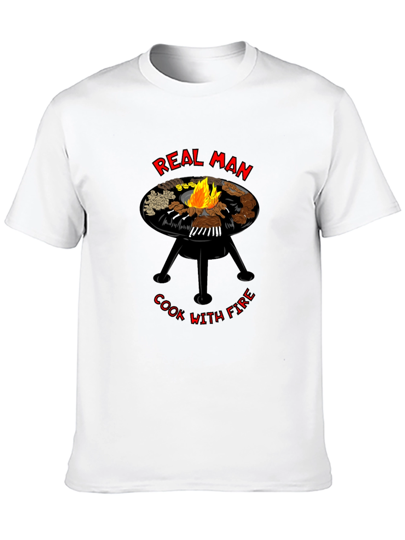 Real Man Cook With Fire T-Shirt