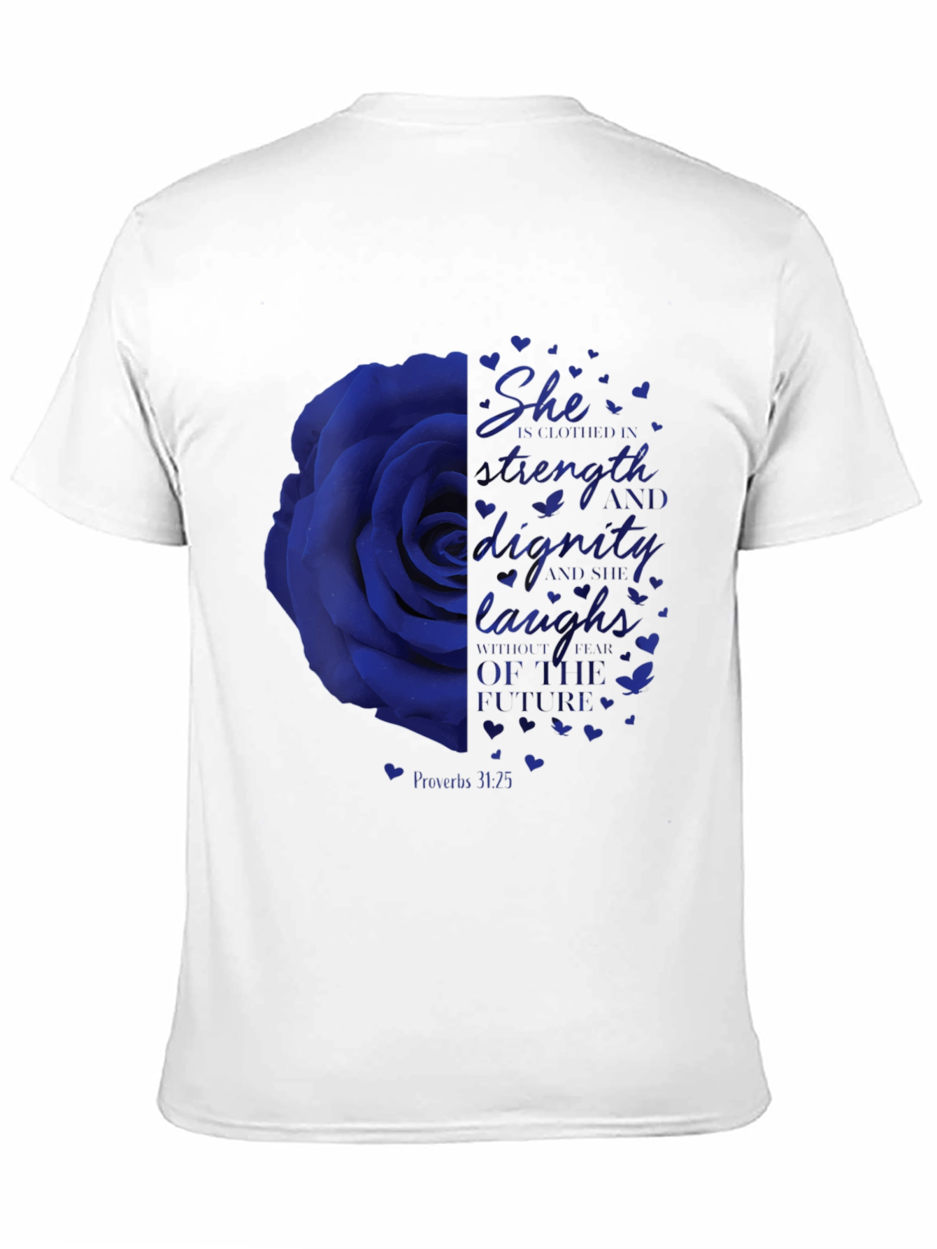 She is clothed in Strength Graphic Tee