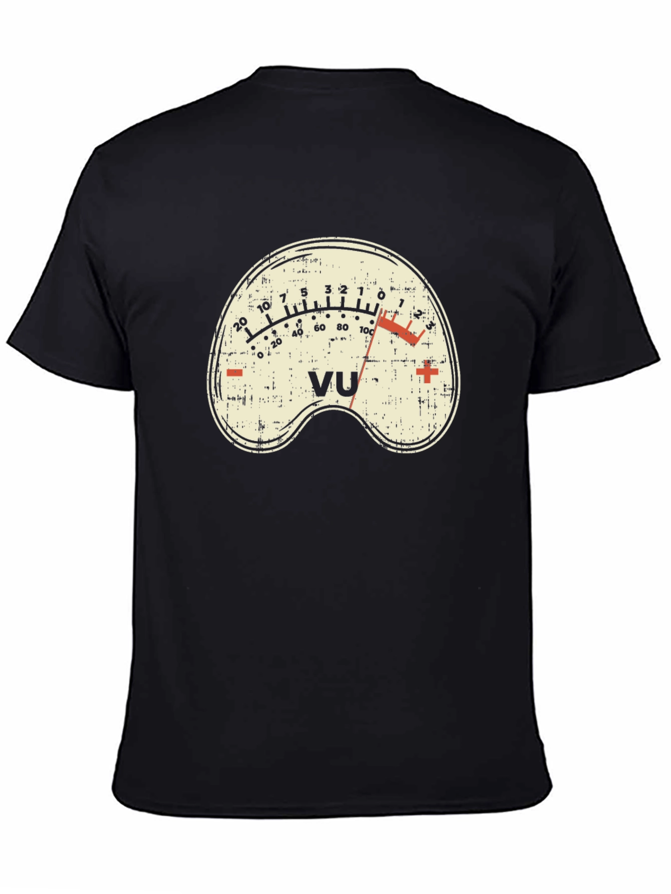 VU Meter Graphic Tee - Retro Audio Engineer Shirt